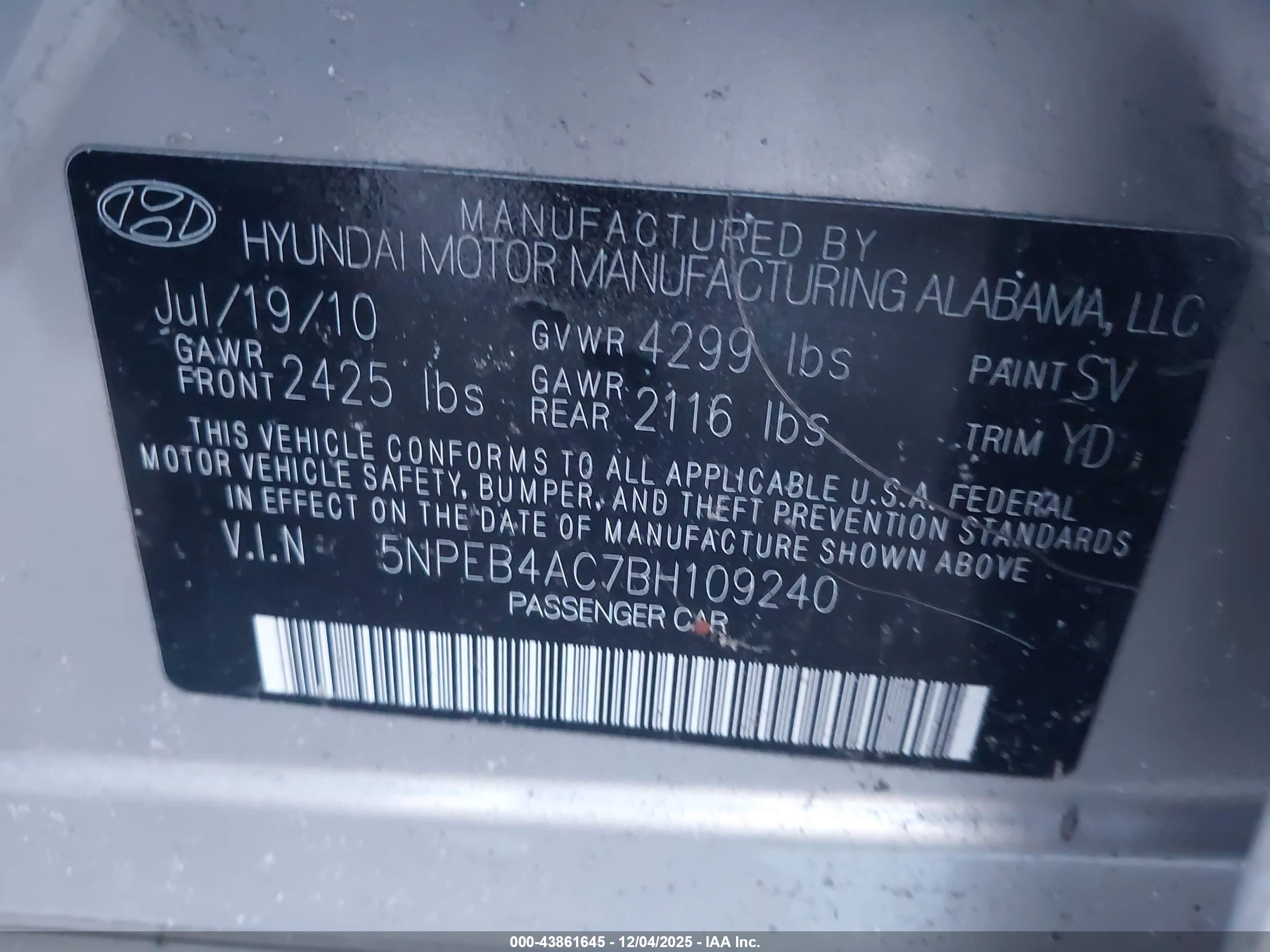 HYUNDAI SONATA image 9