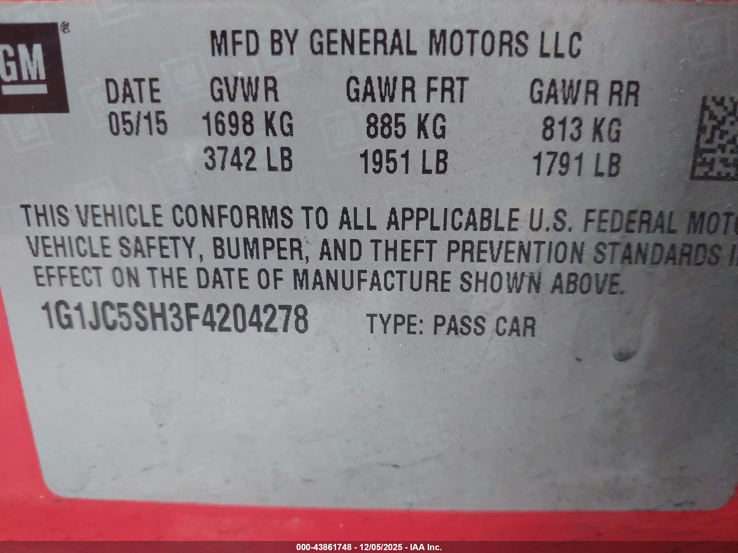 CHEVROLET SONIC image 9