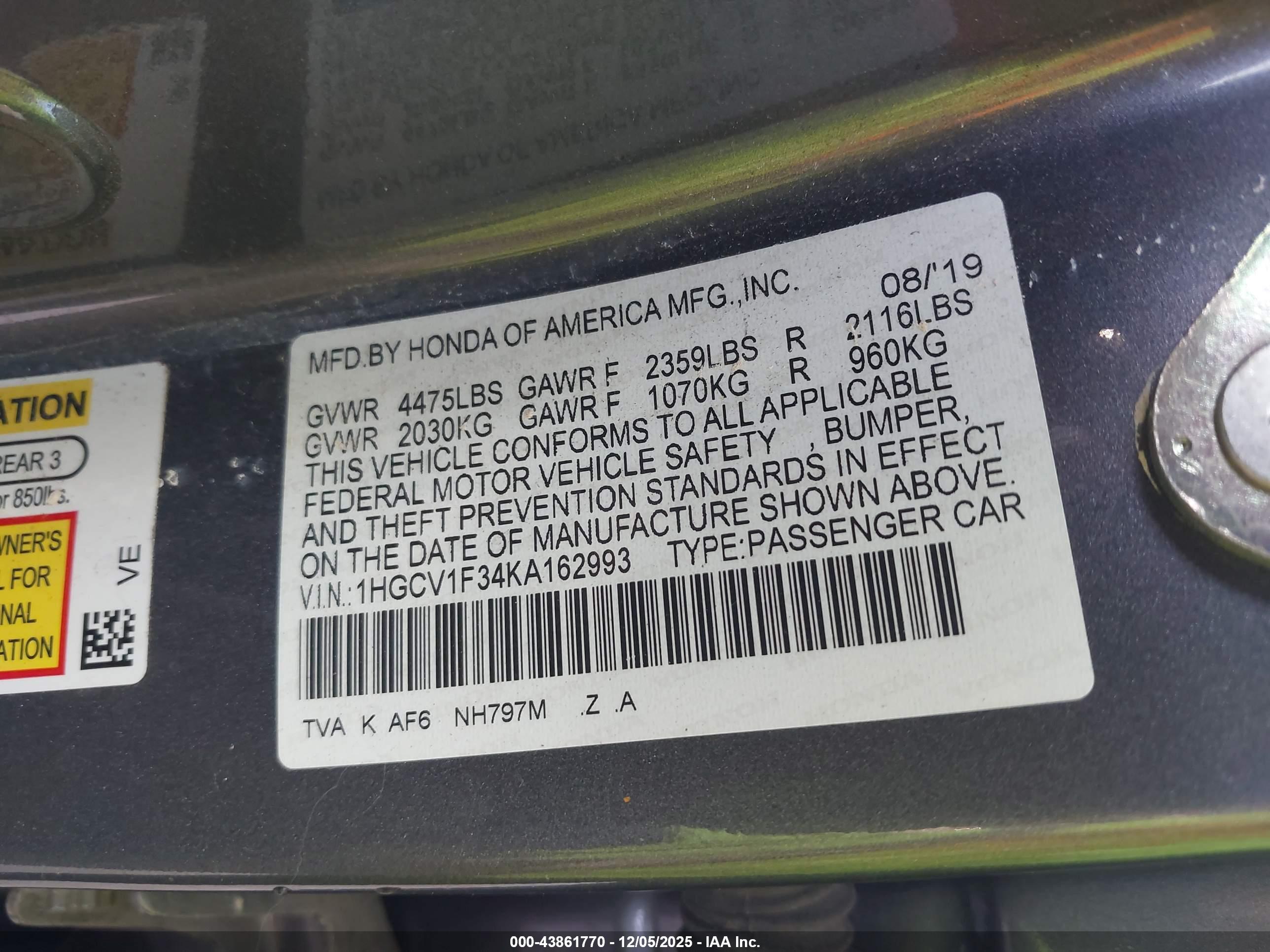 HONDA ACCORD image 9