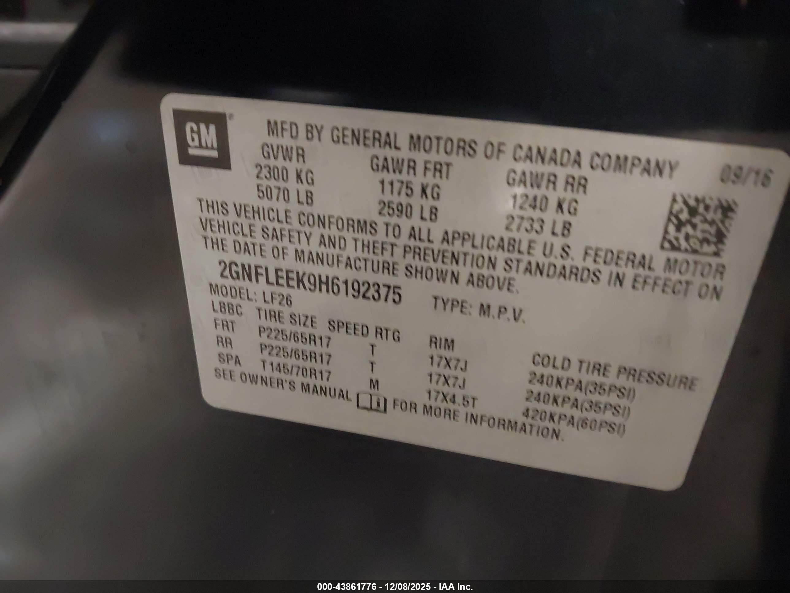 CHEVROLET EQUINOX image 9