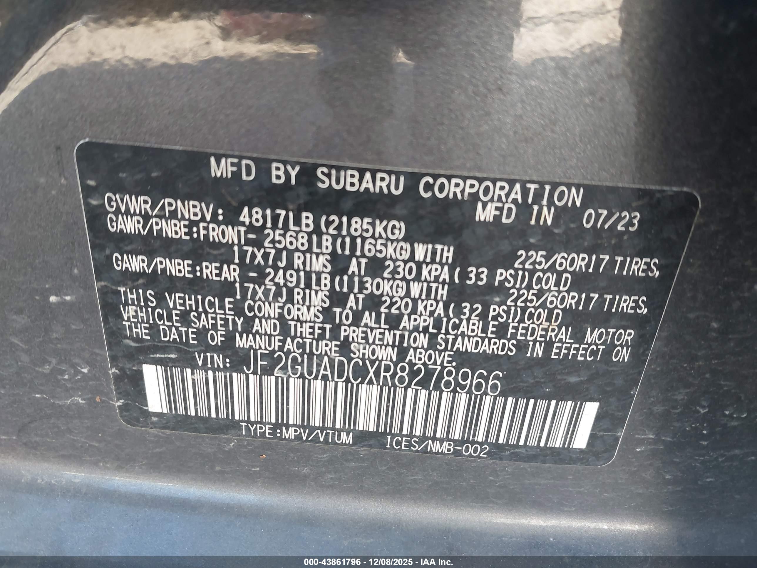 SUBARU CROSSTREK image 9