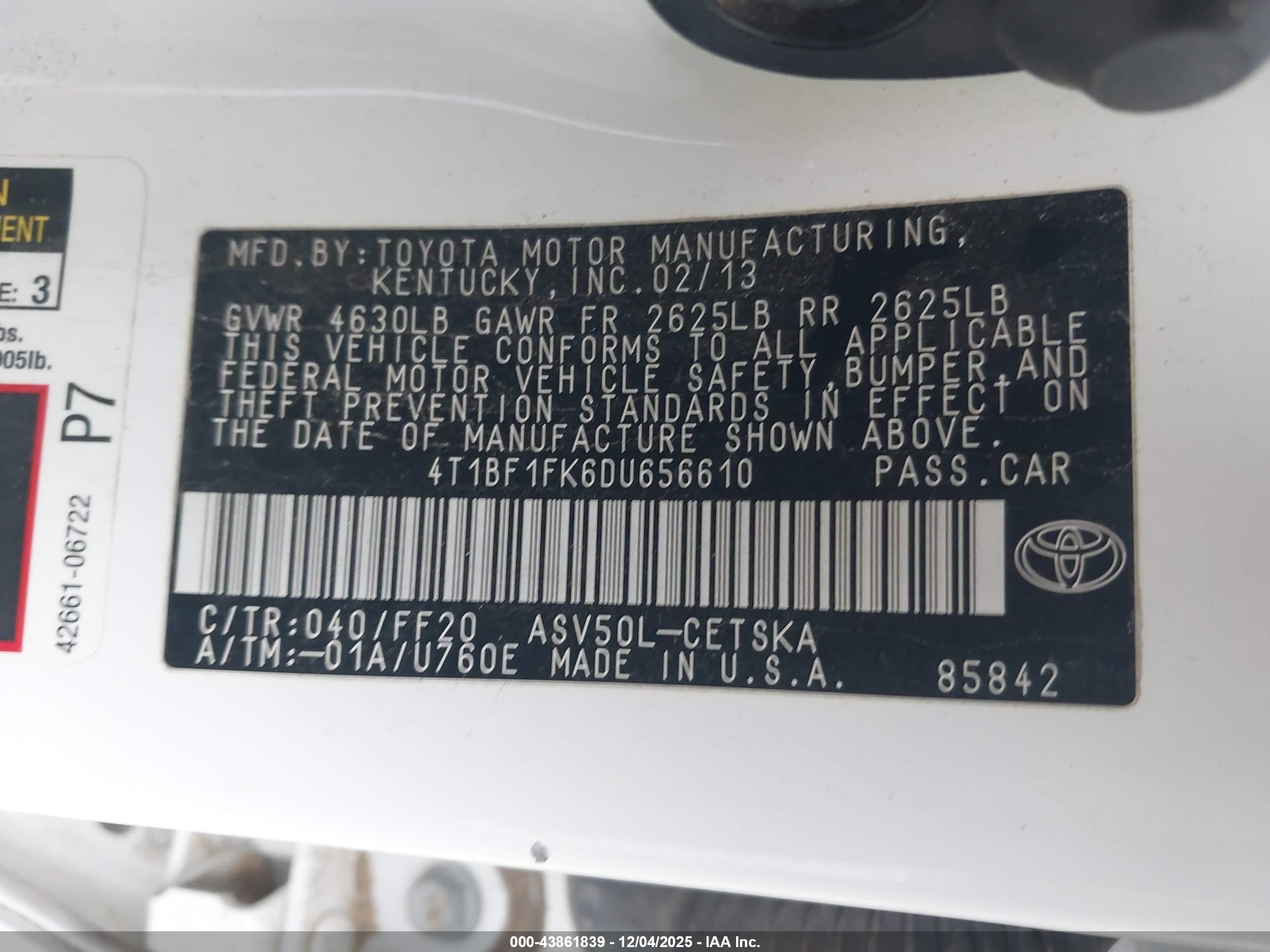 TOYOTA CAMRY image 9