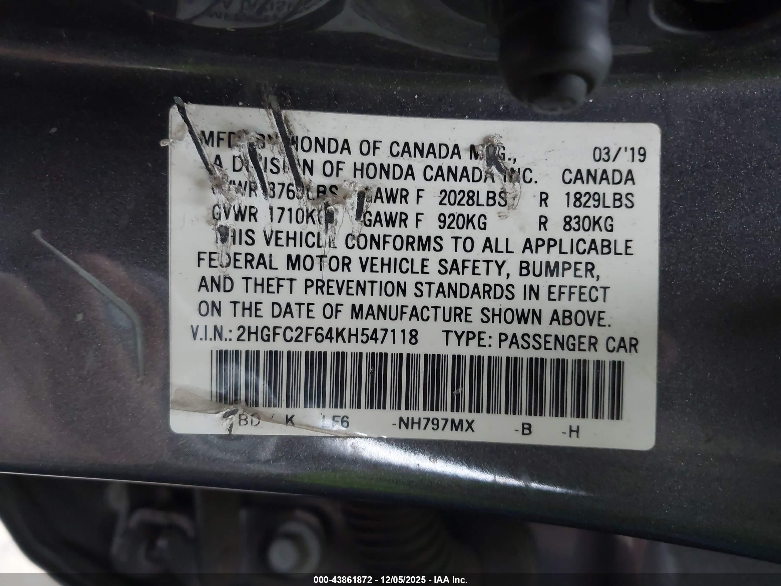 HONDA CIVIC image 9