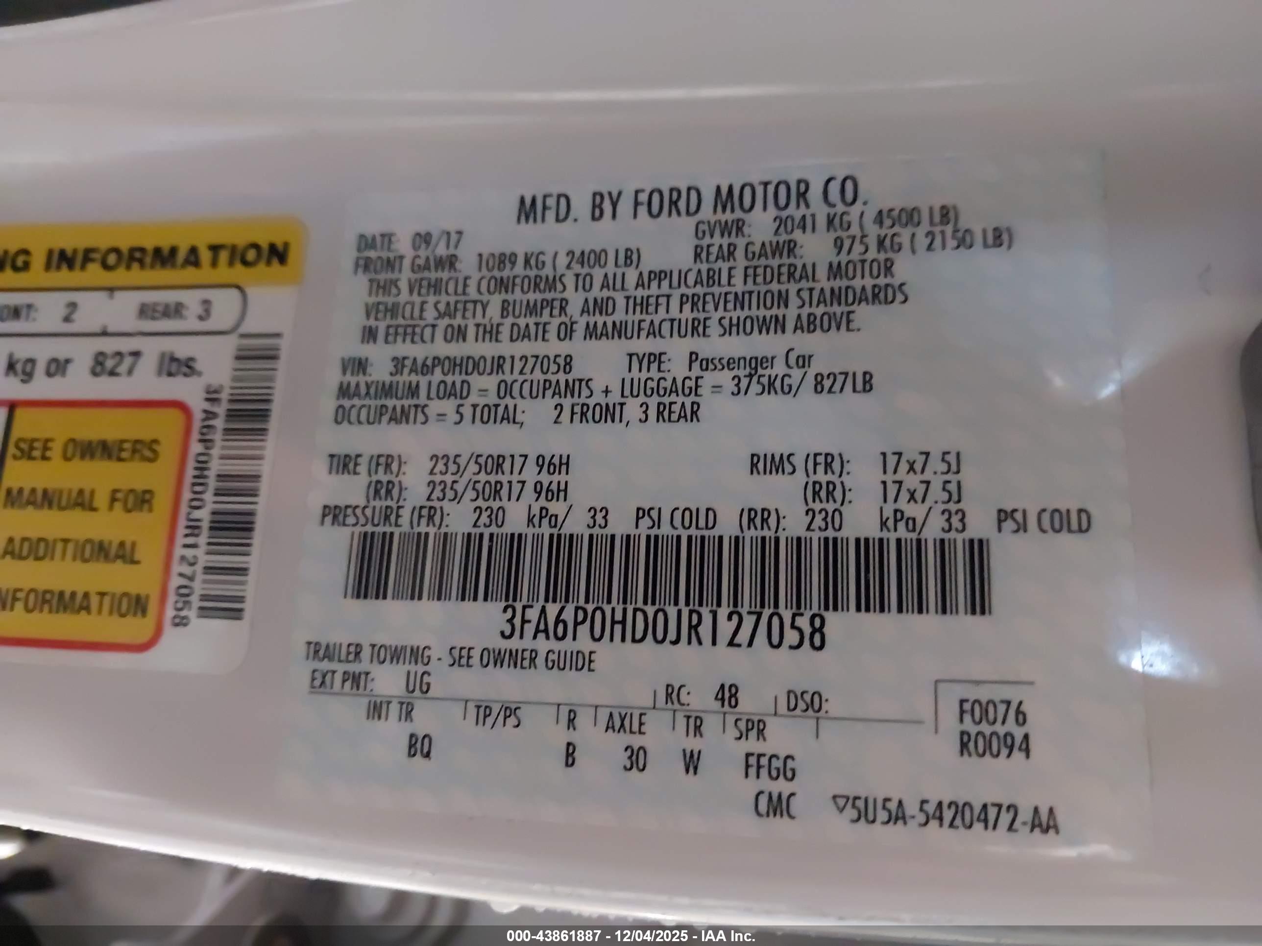 FORD FUSION image 9
