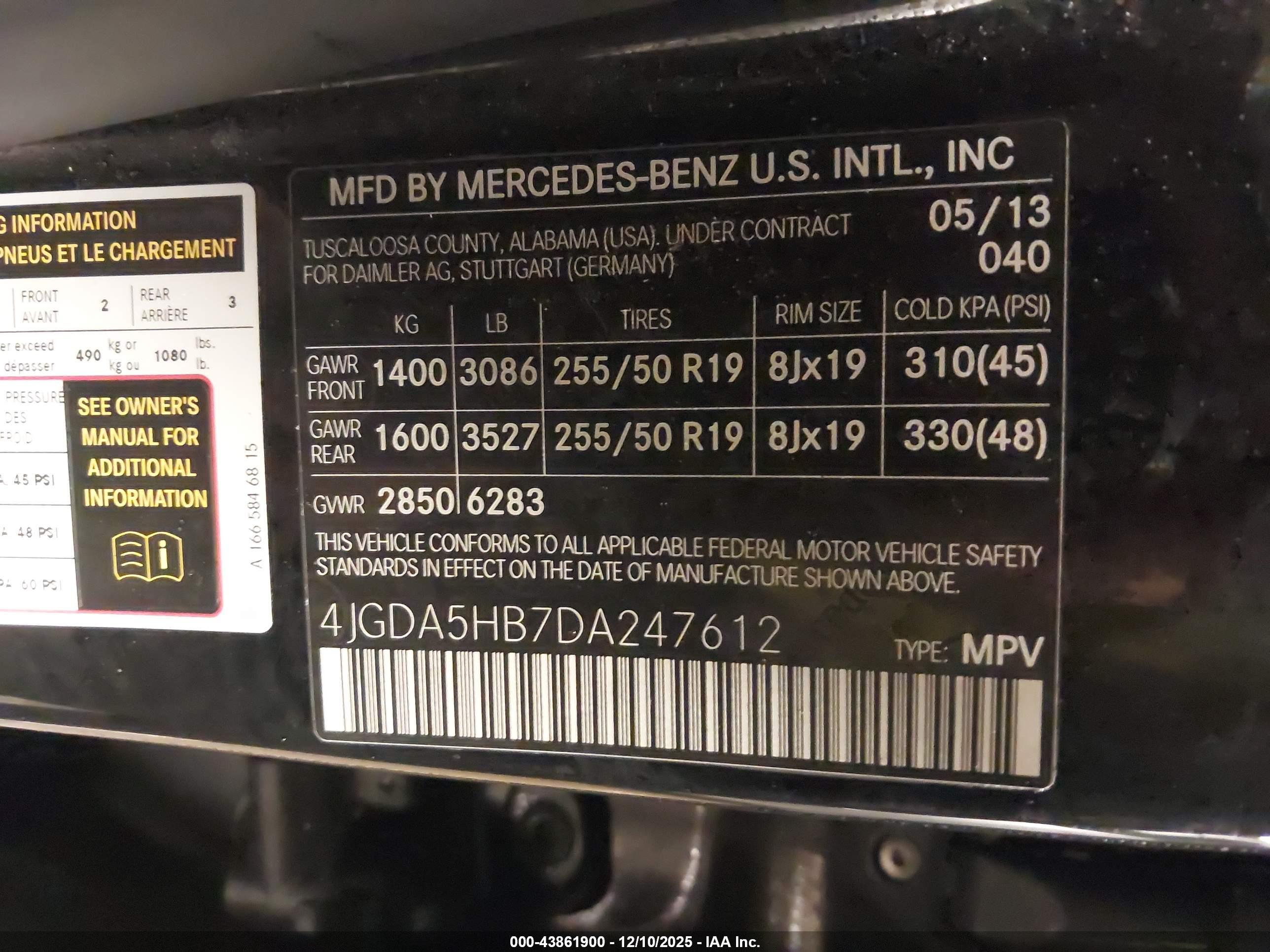 MERCEDES-BENZ ML image 9