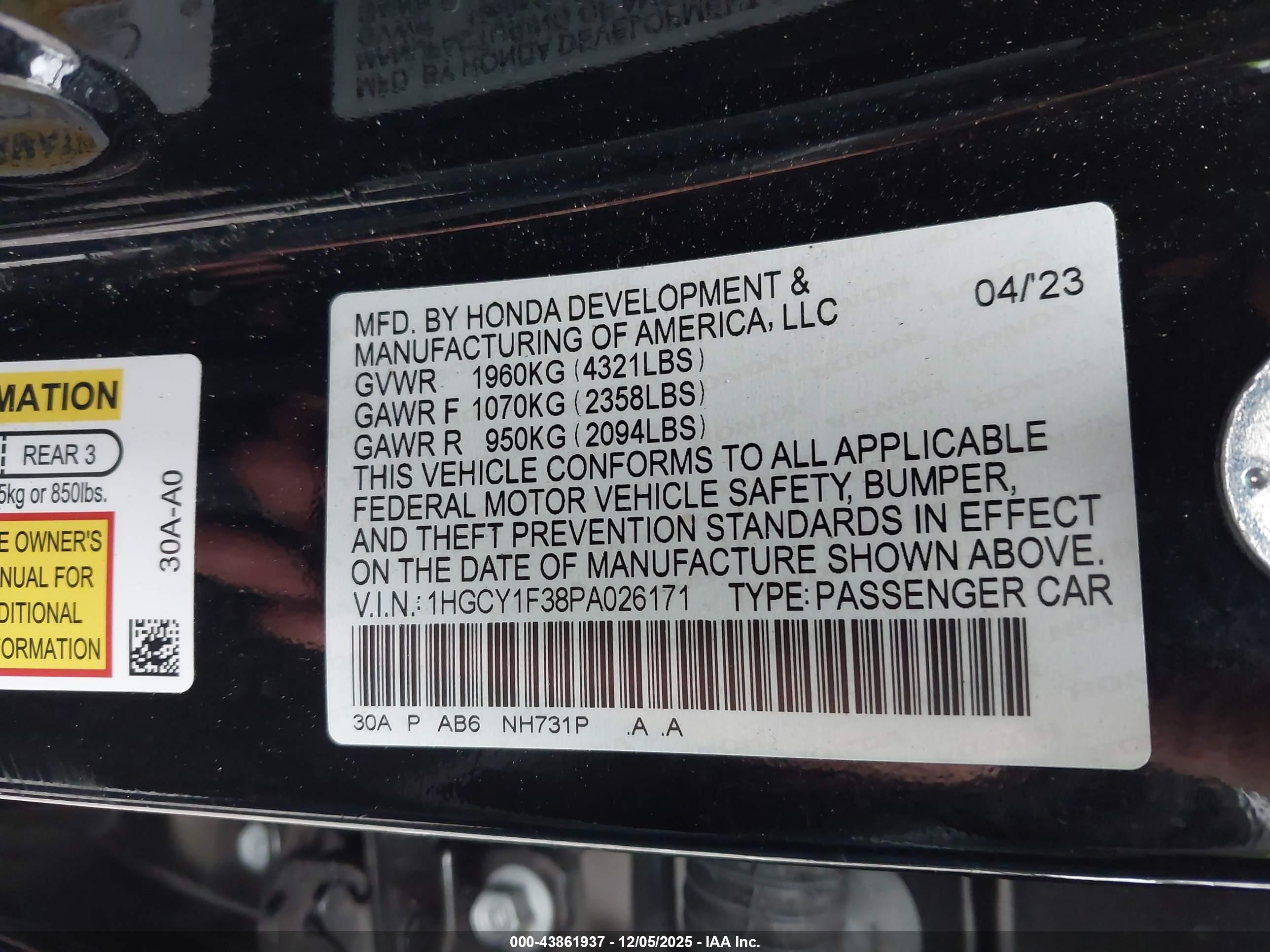 HONDA ACCORD image 9