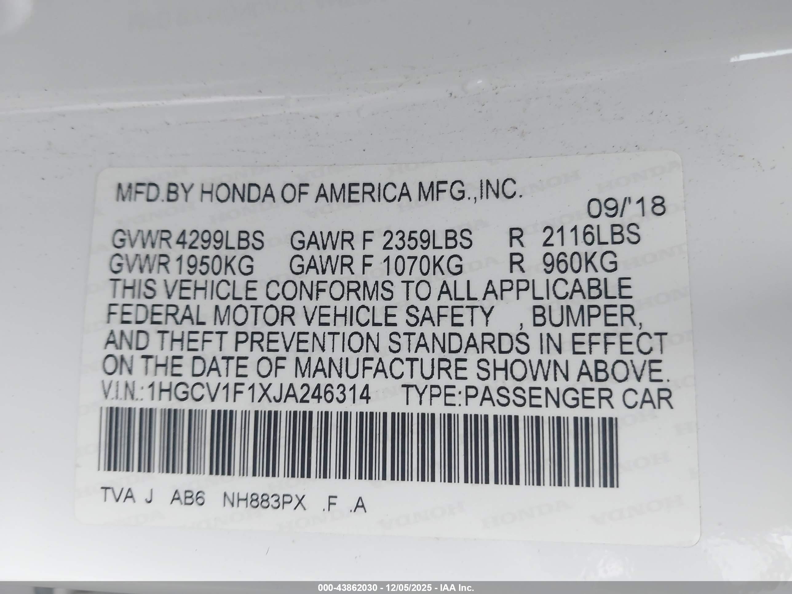 HONDA ACCORD image 9