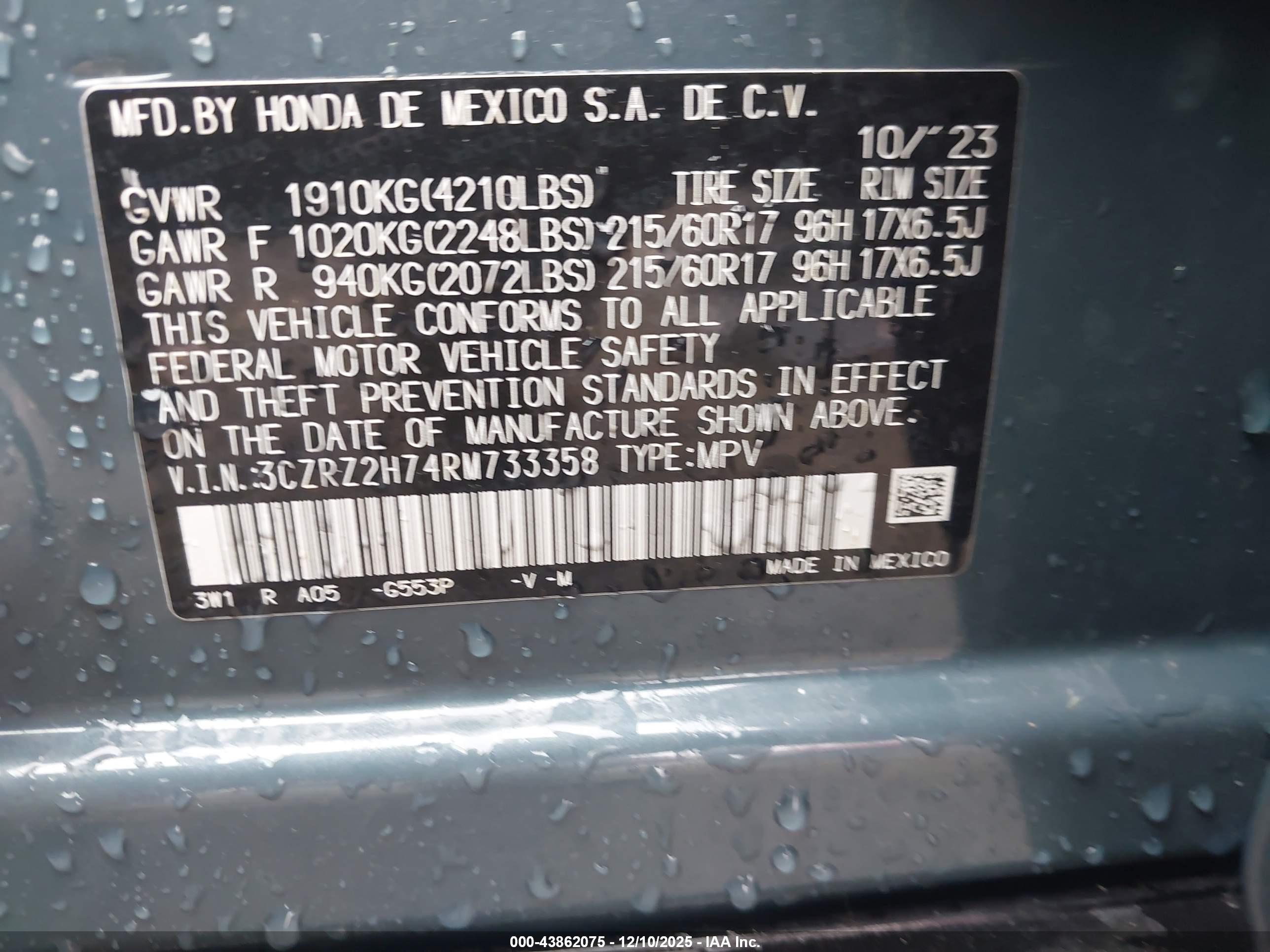 HONDA HR-V image 9