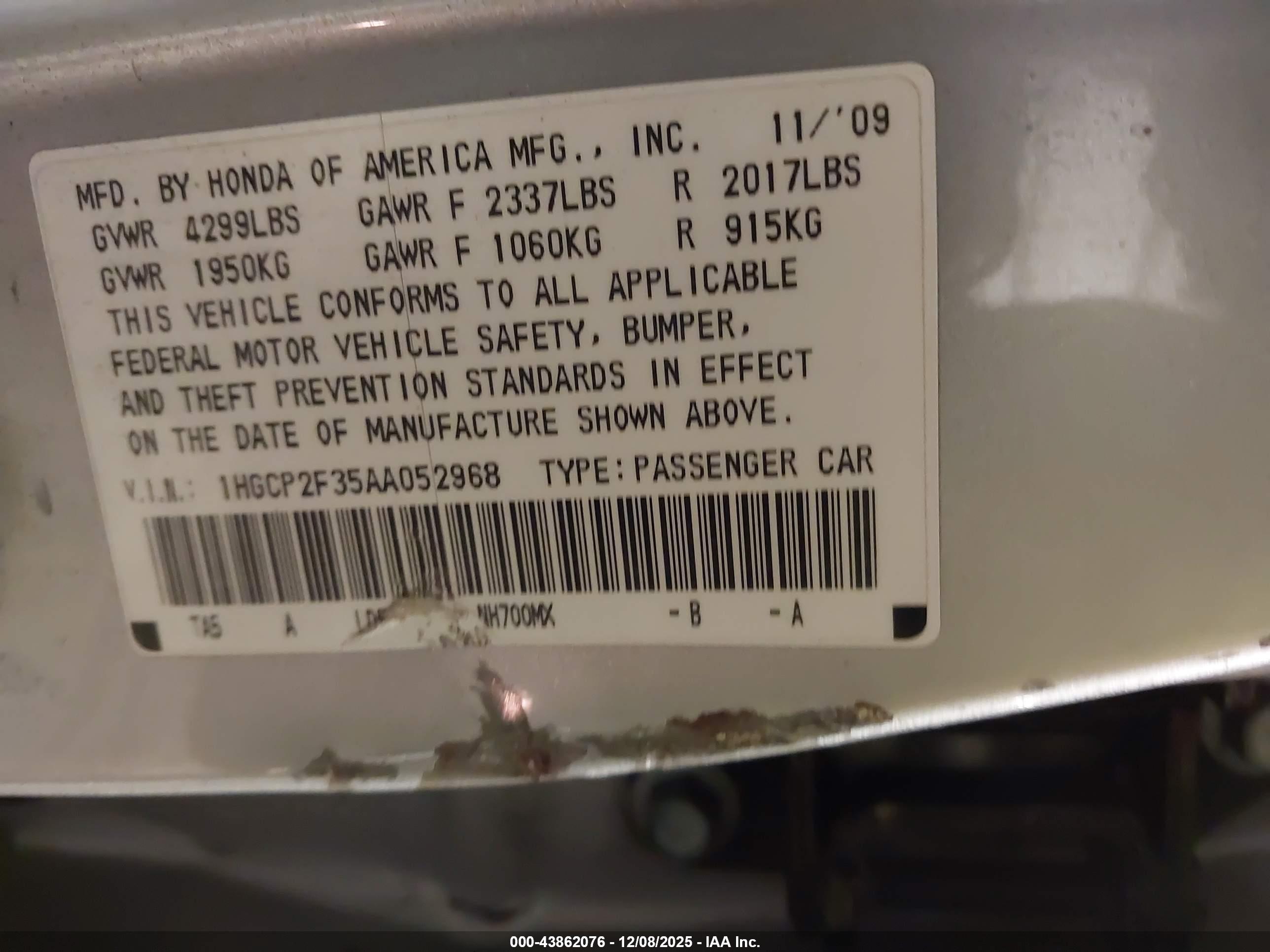 HONDA ACCORD image 9