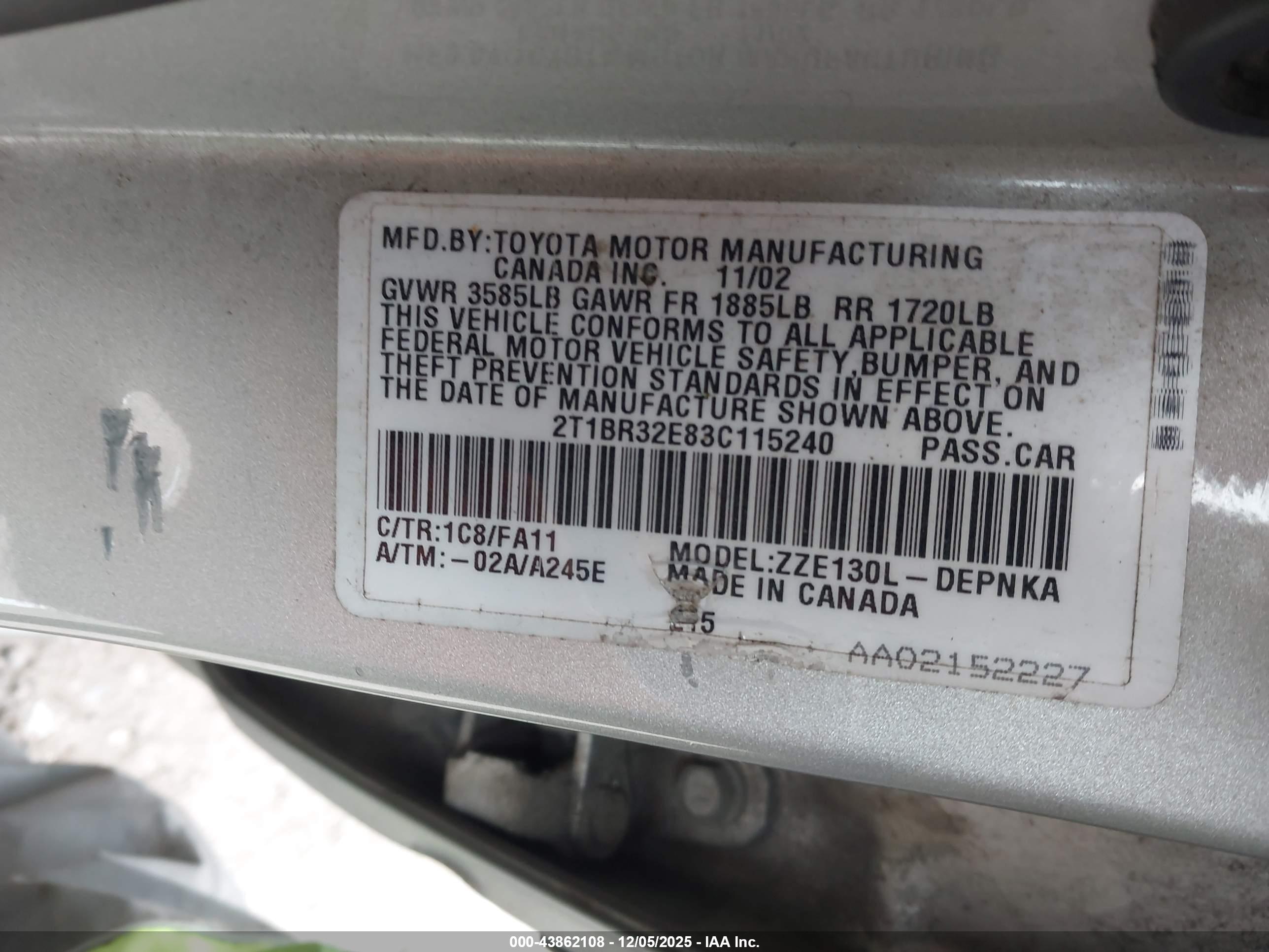 TOYOTA COROLLA image 9