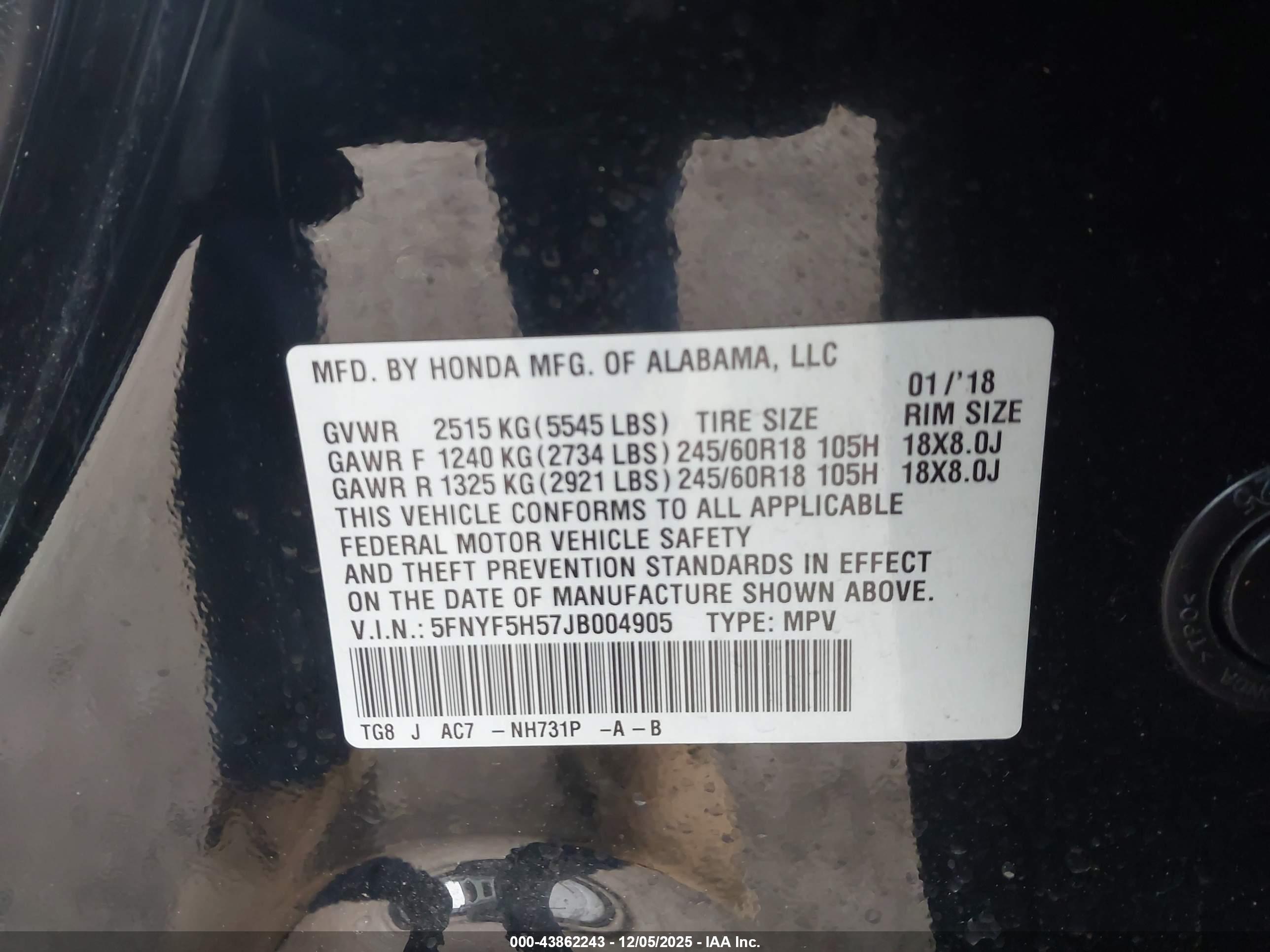 HONDA PILOT image 9