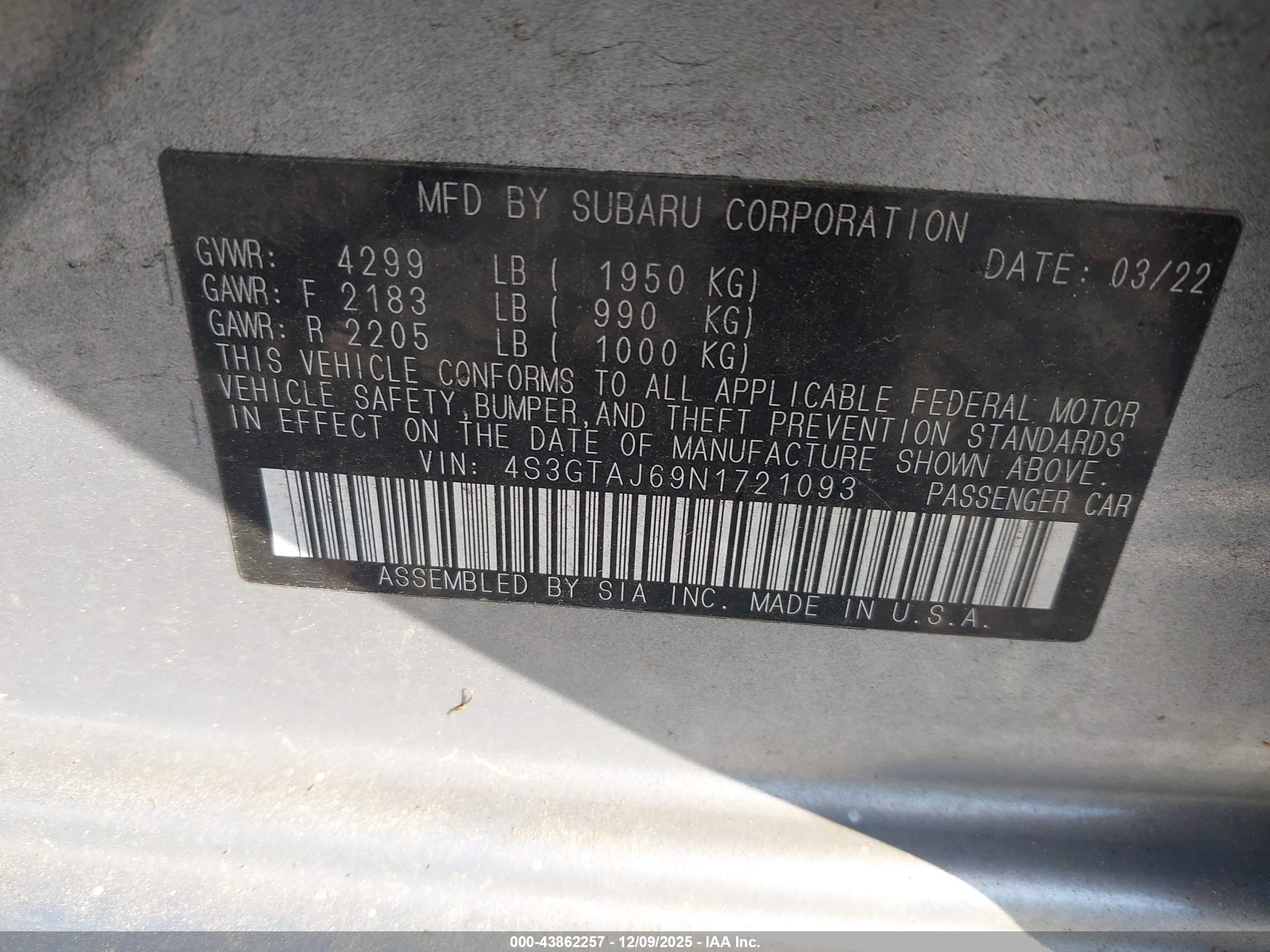 SUBARU IMPREZA image 9