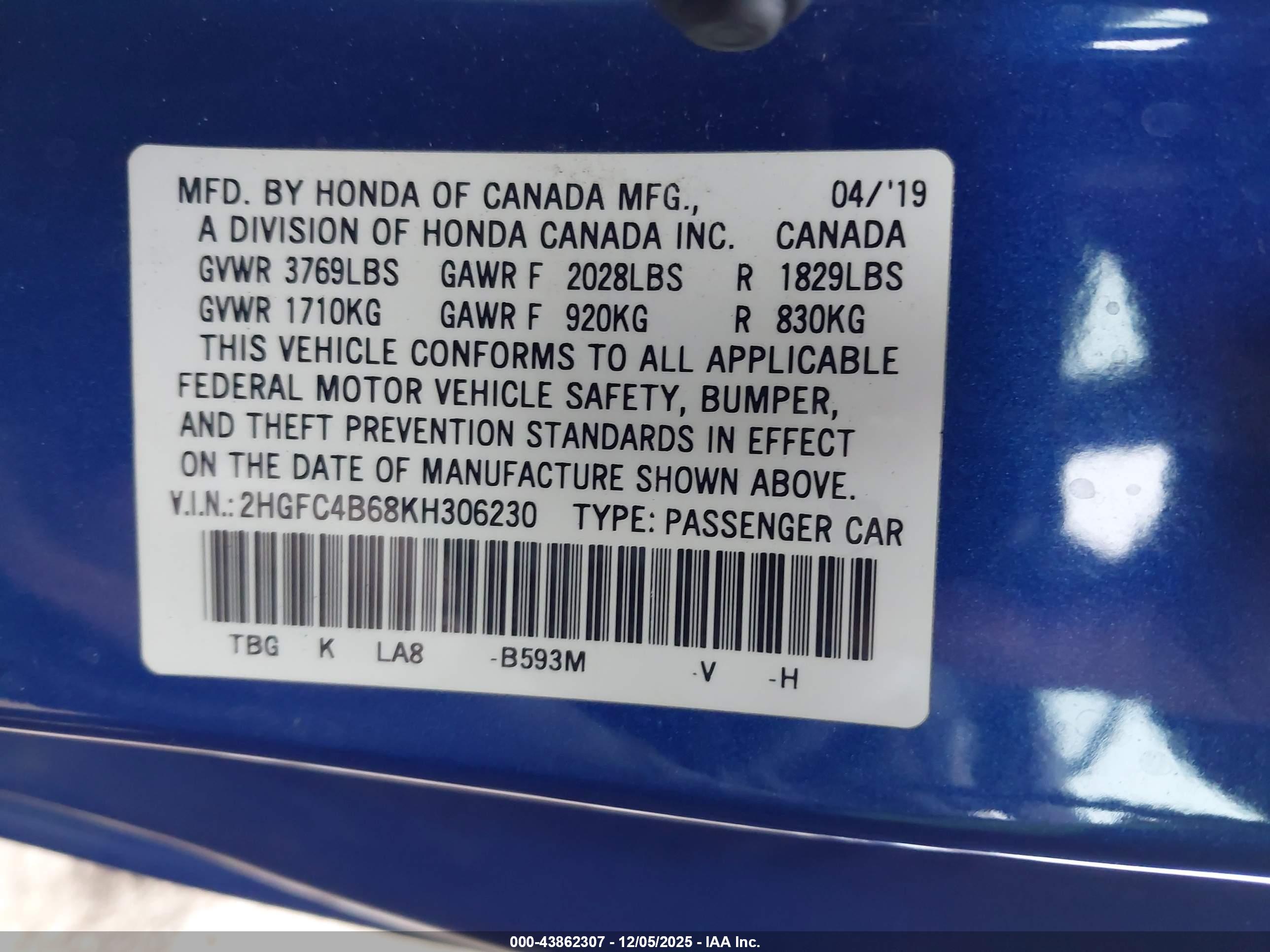 HONDA CIVIC image 9