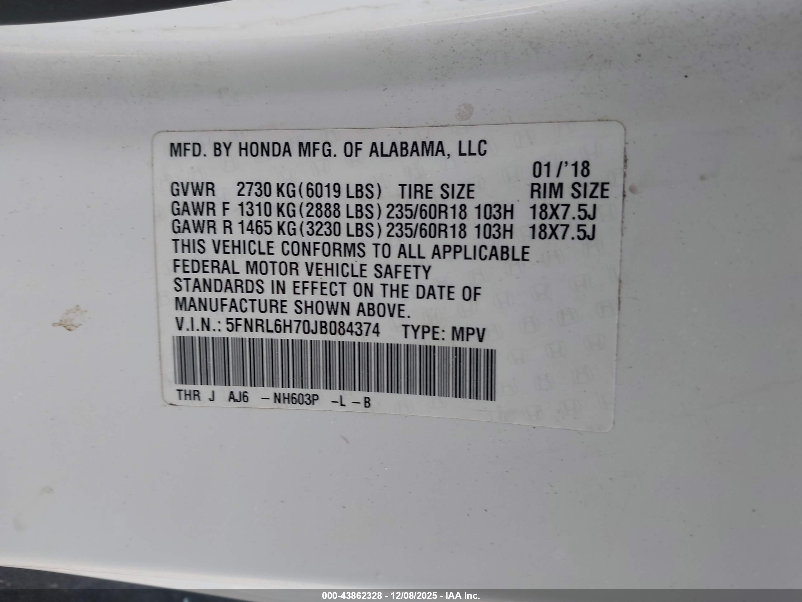 HONDA ODYSSEY image 9