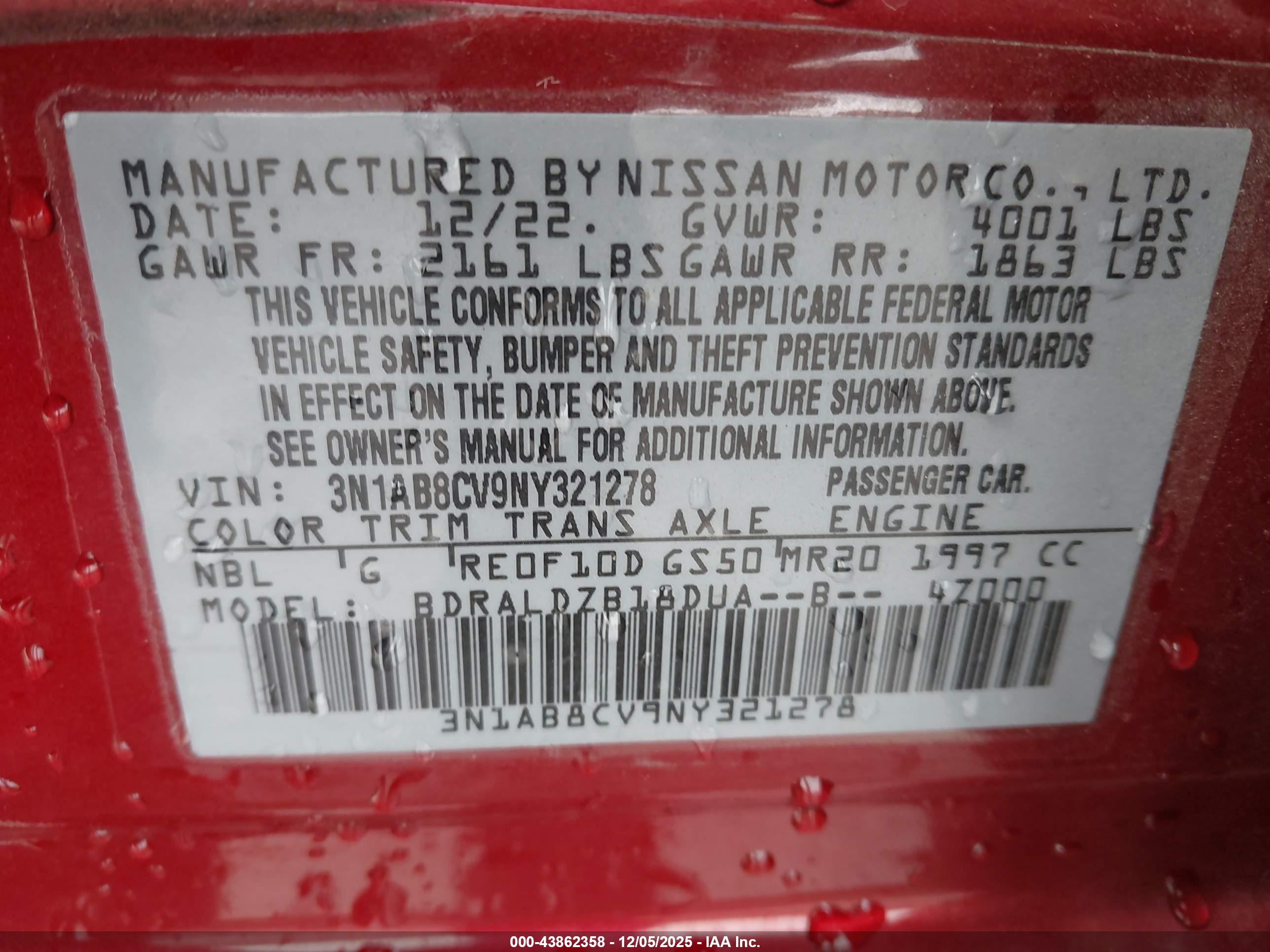 NISSAN SENTRA image 9