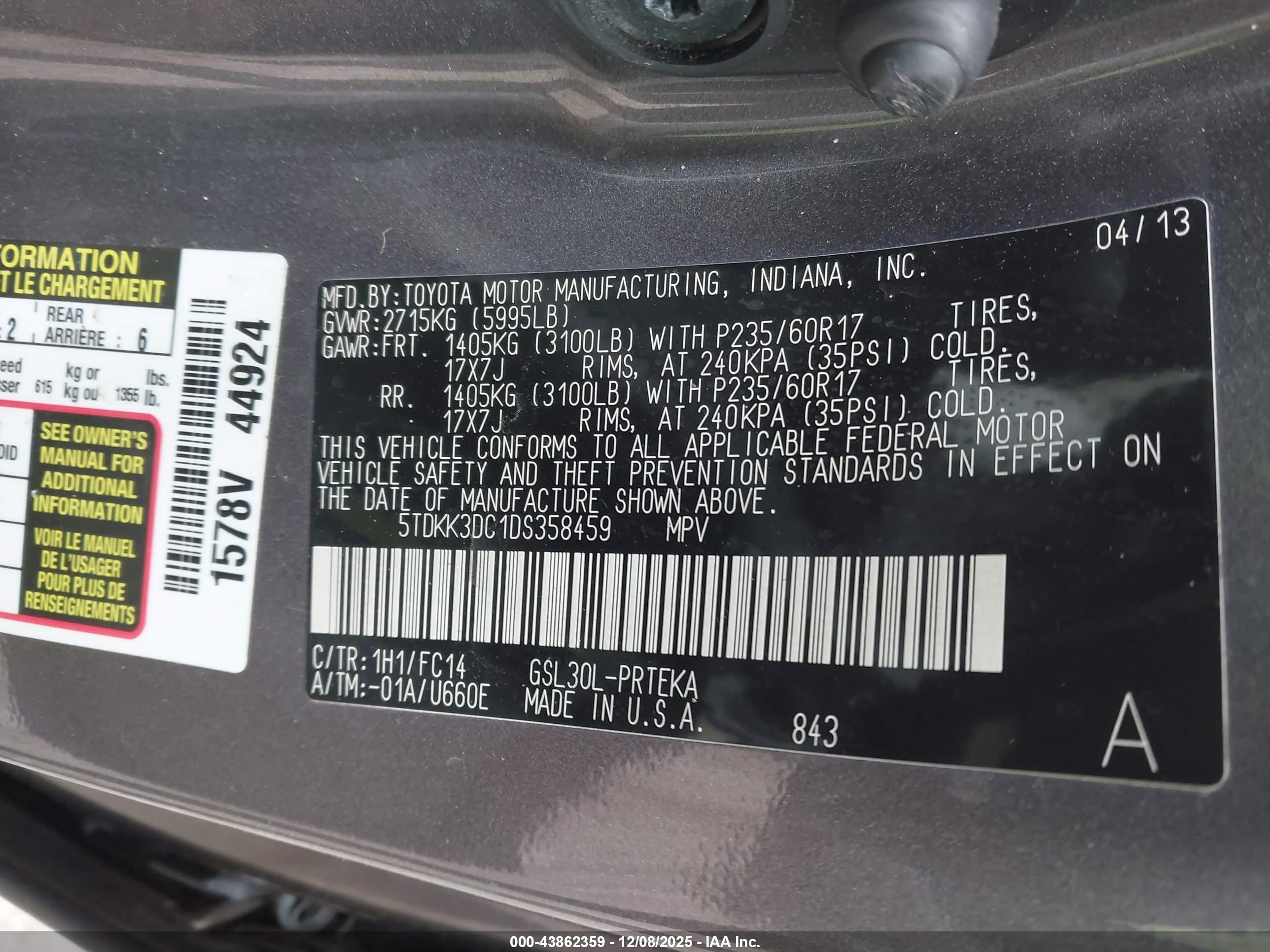 TOYOTA SIENNA image 9