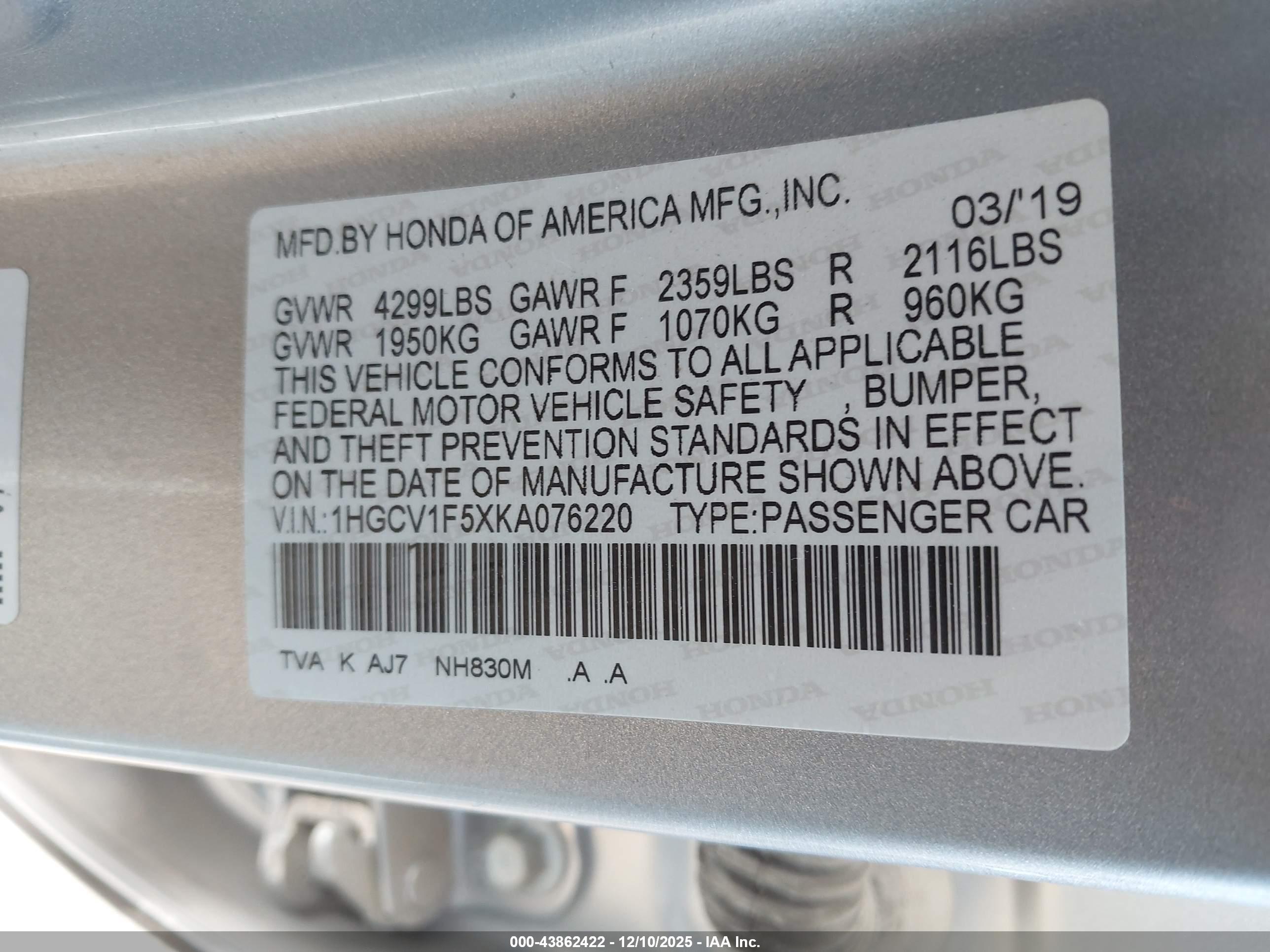 HONDA ACCORD image 9