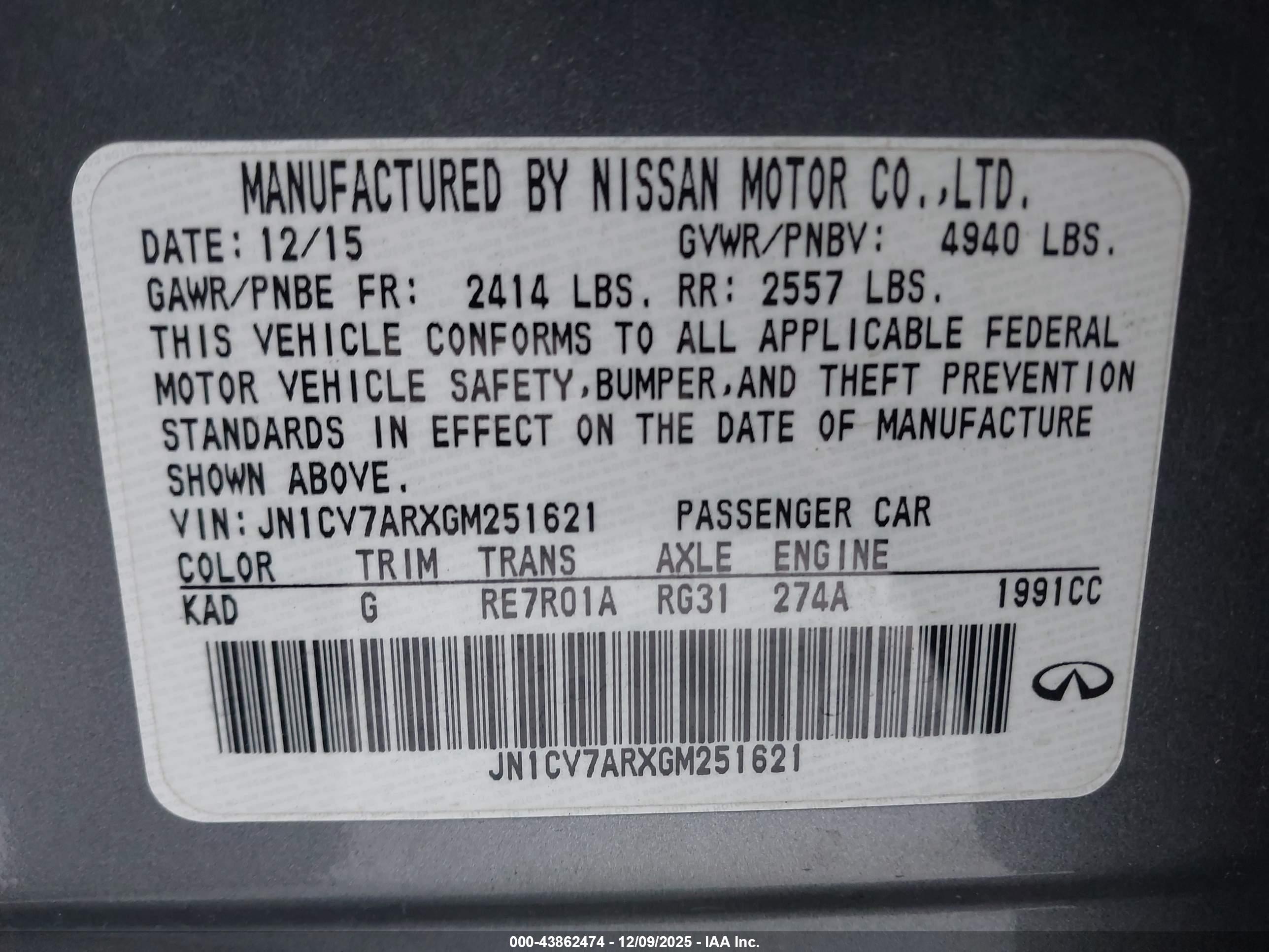 INFINITI Q50 image 9