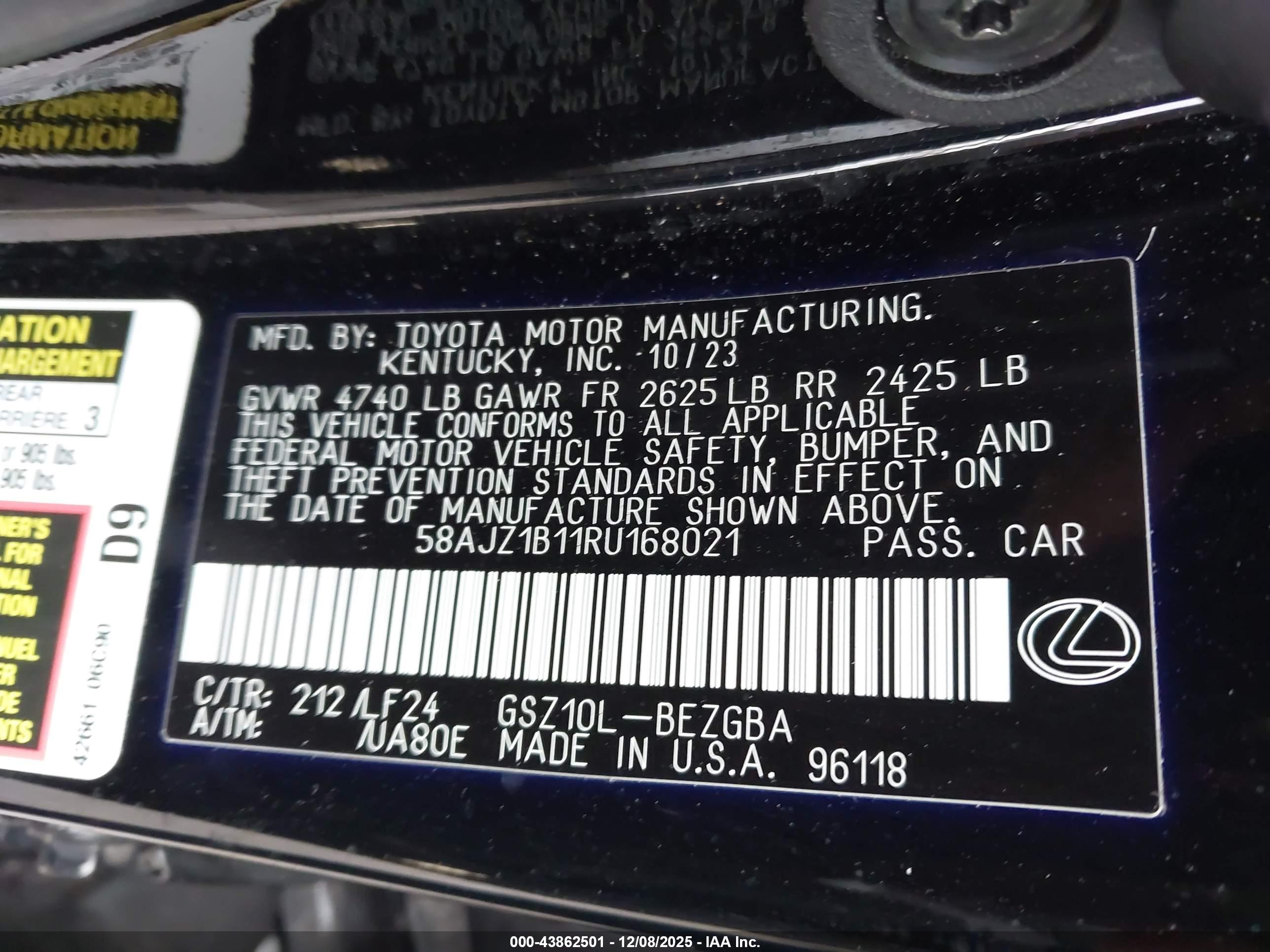 LEXUS ES image 9