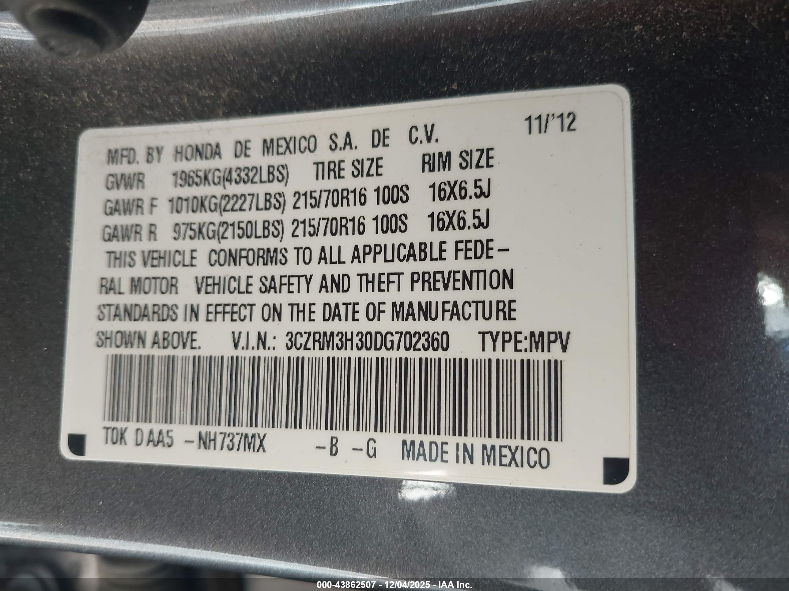 HONDA CR-V image 9