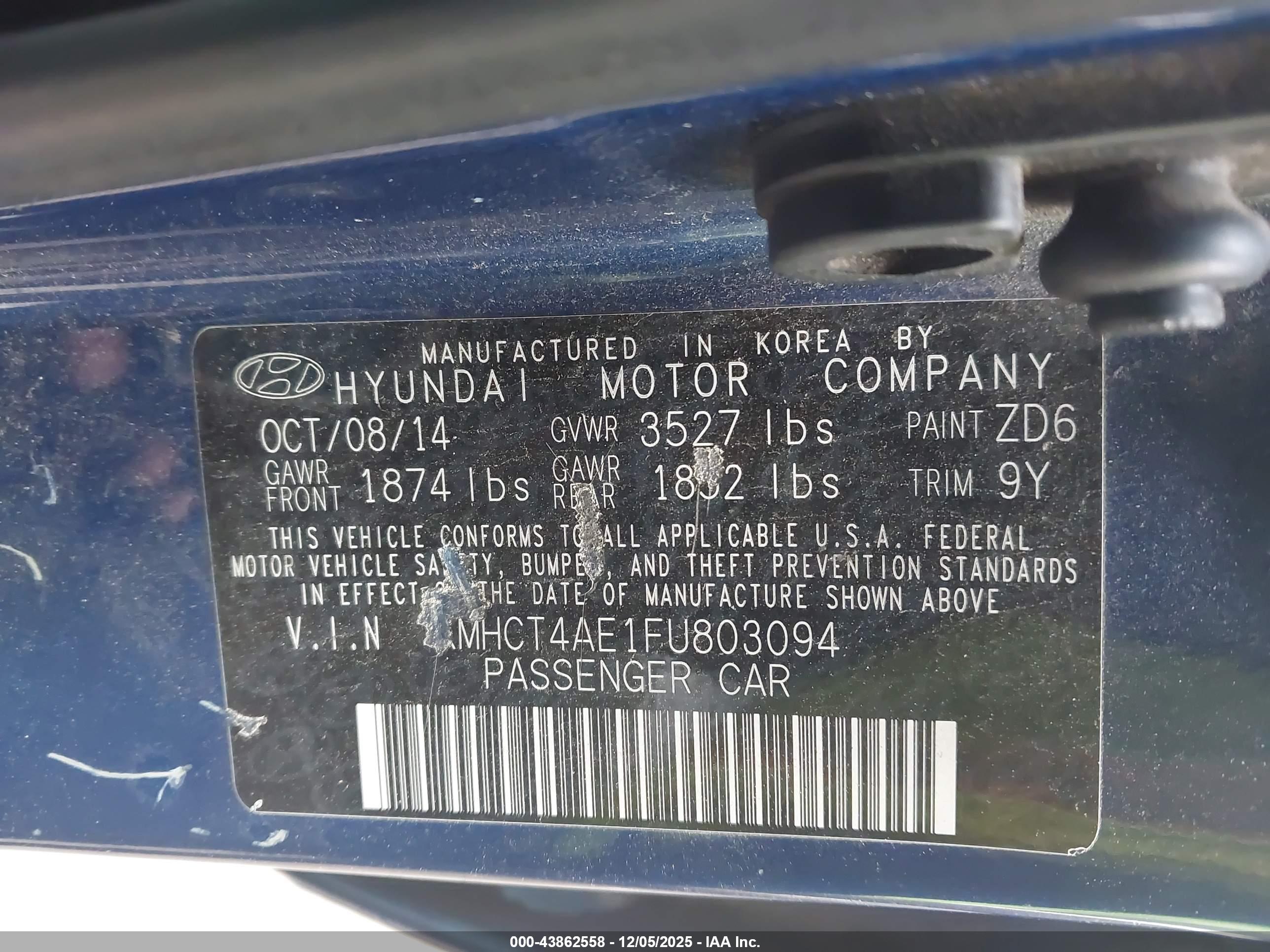 HYUNDAI ACCENT image 9