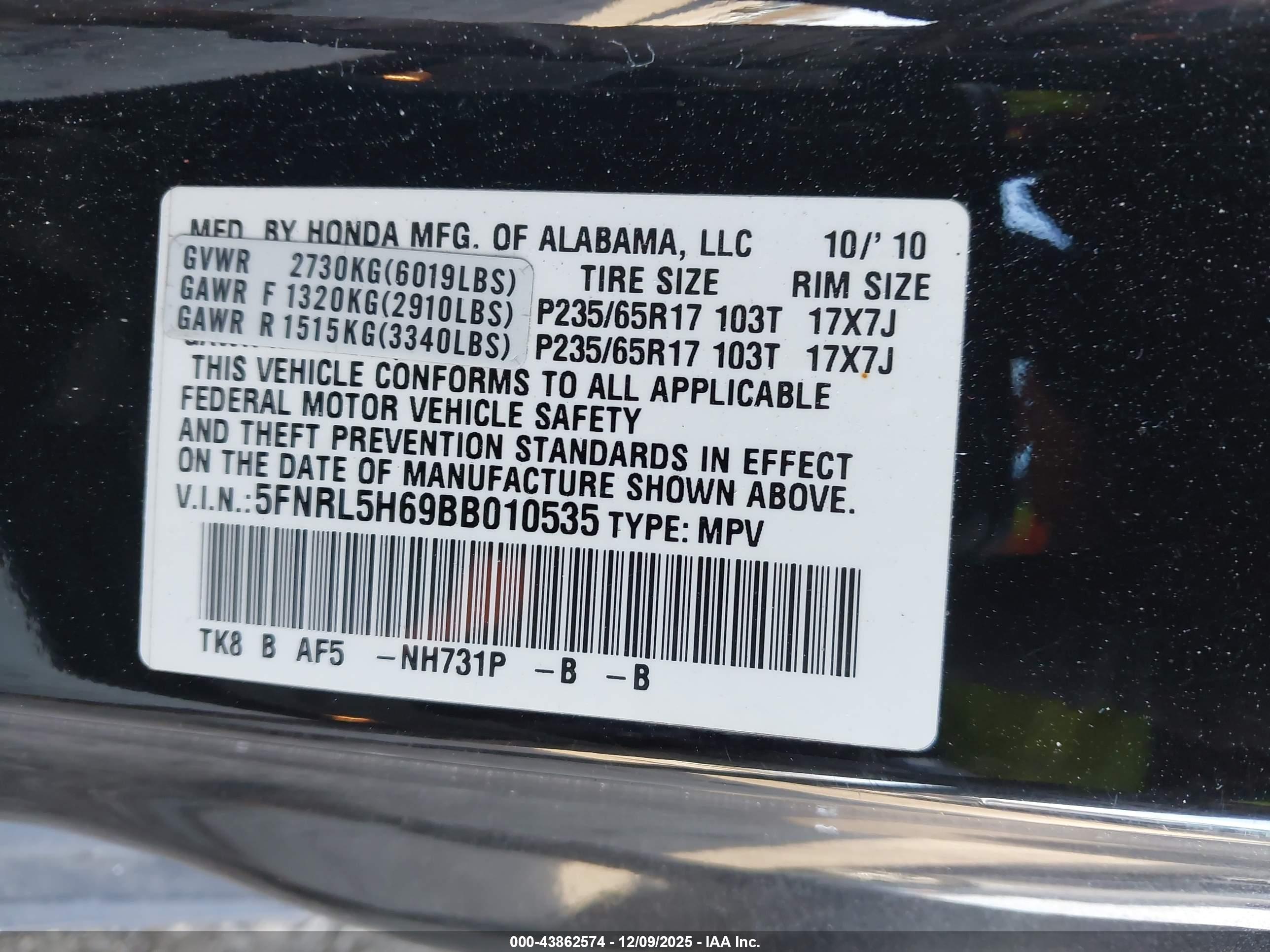HONDA ODYSSEY image 9