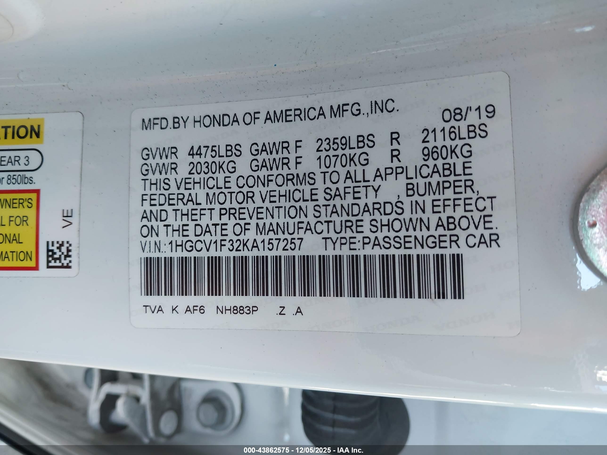HONDA ACCORD image 9