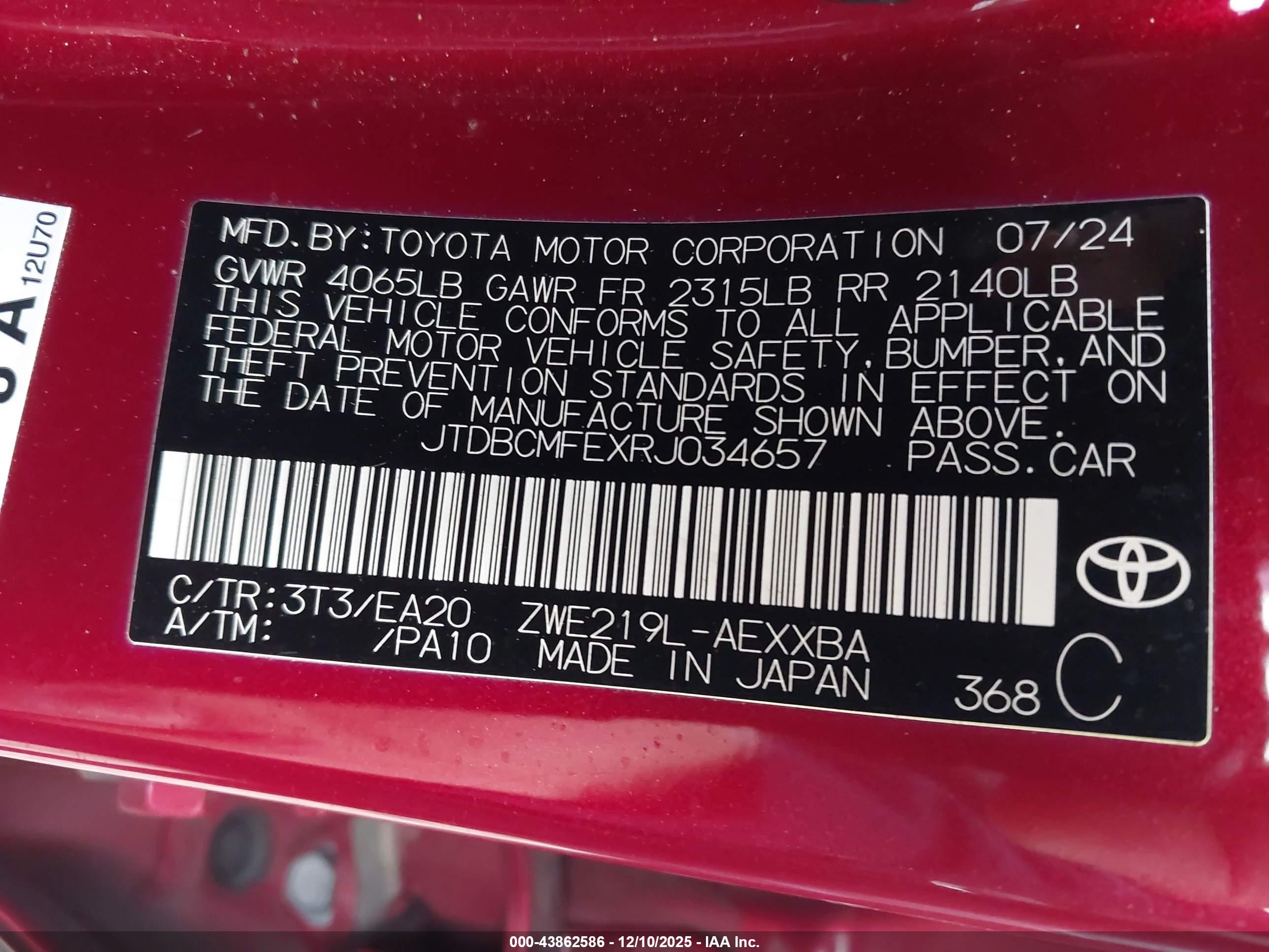 TOYOTA COROLLA image 9