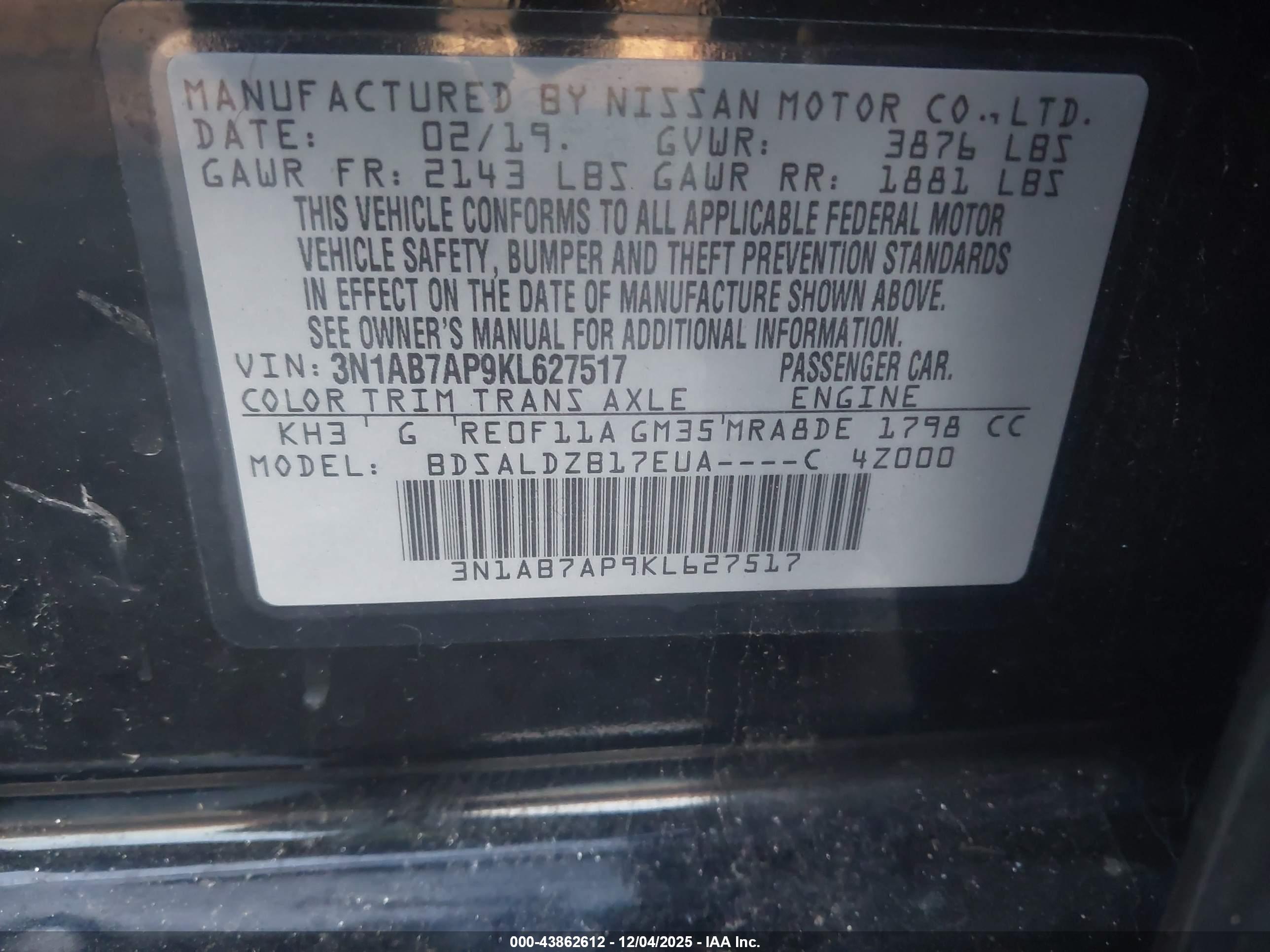 NISSAN SENTRA image 9
