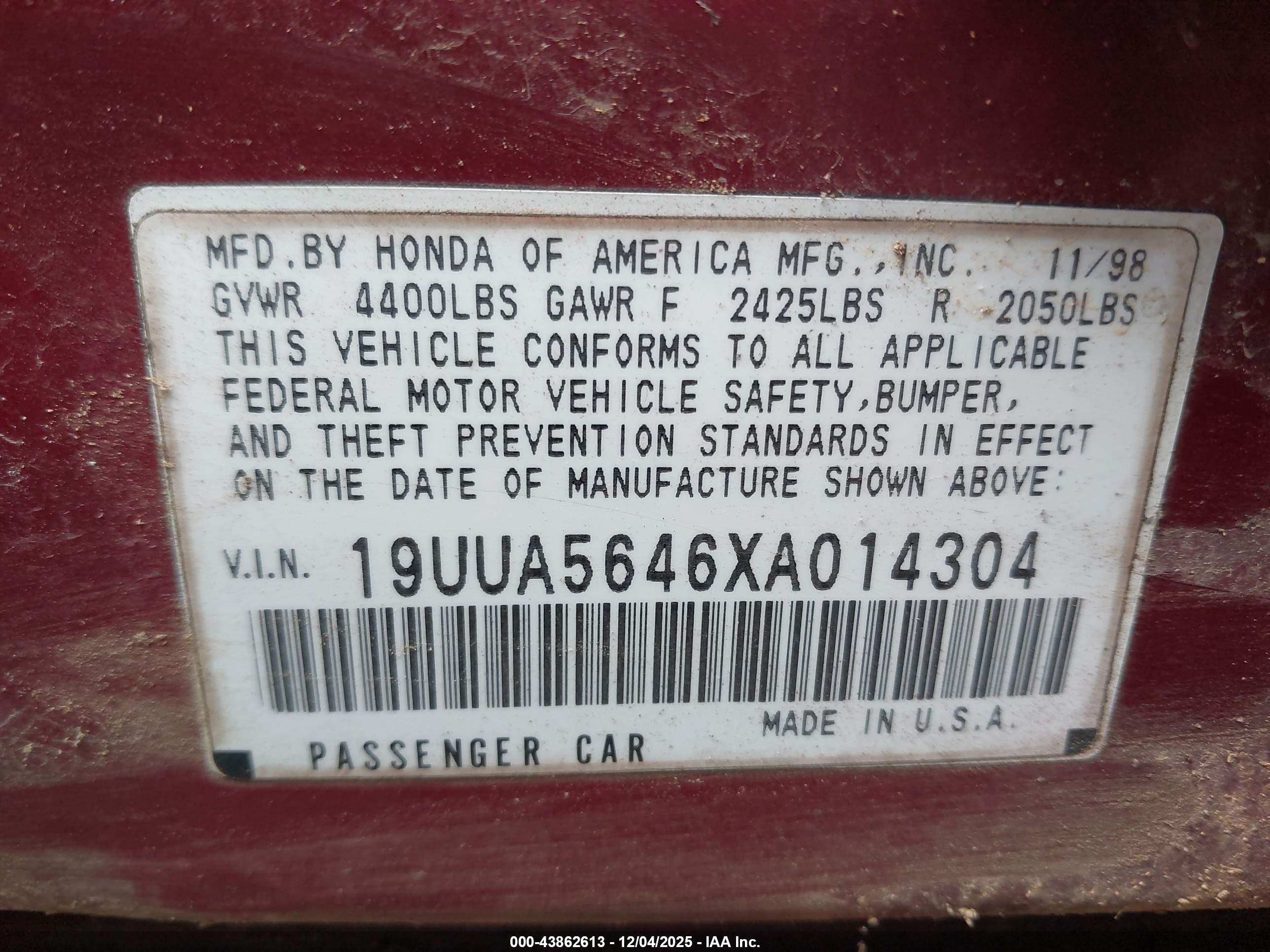 ACURA TL image 9