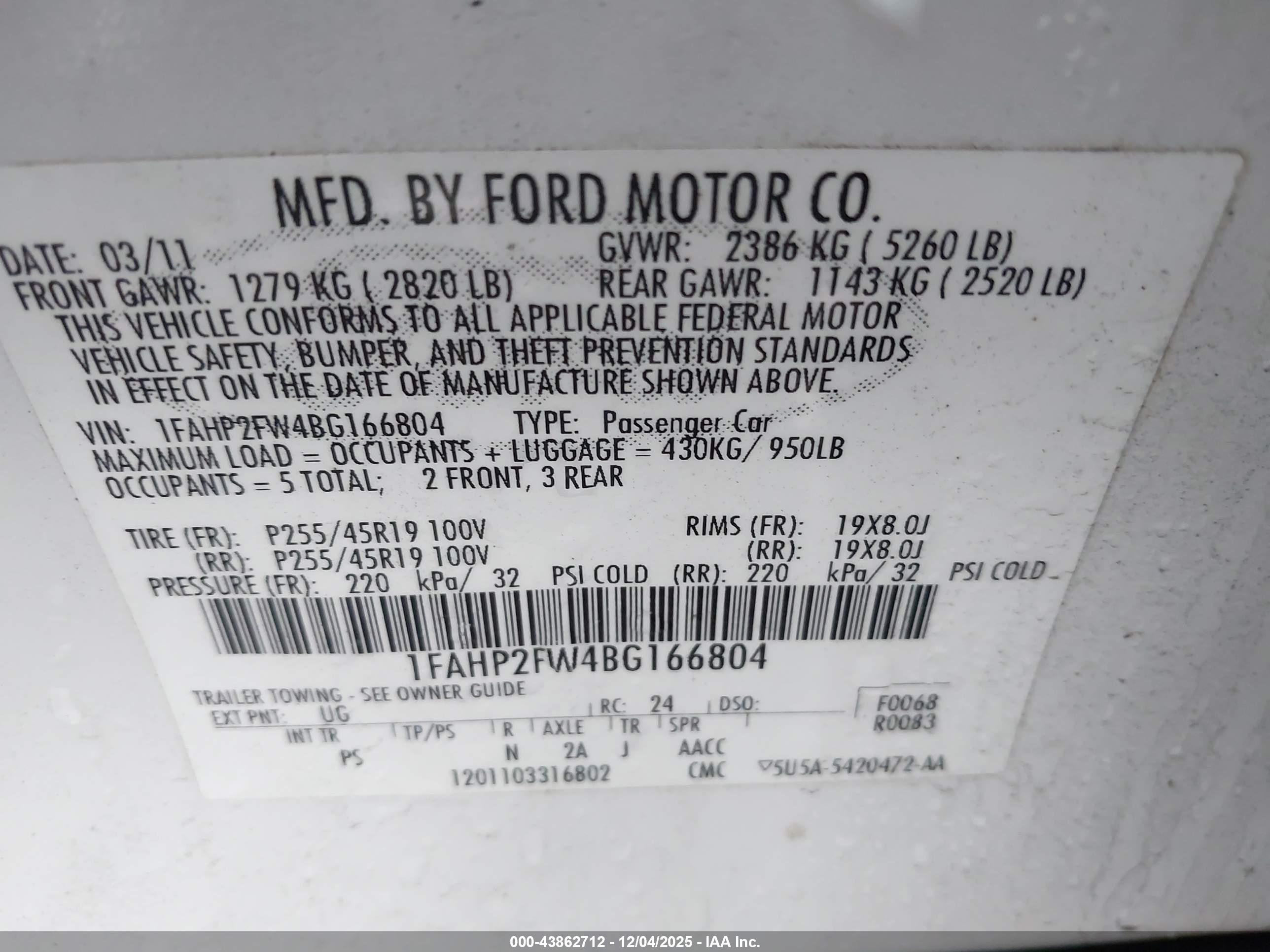 FORD TAURUS image 9
