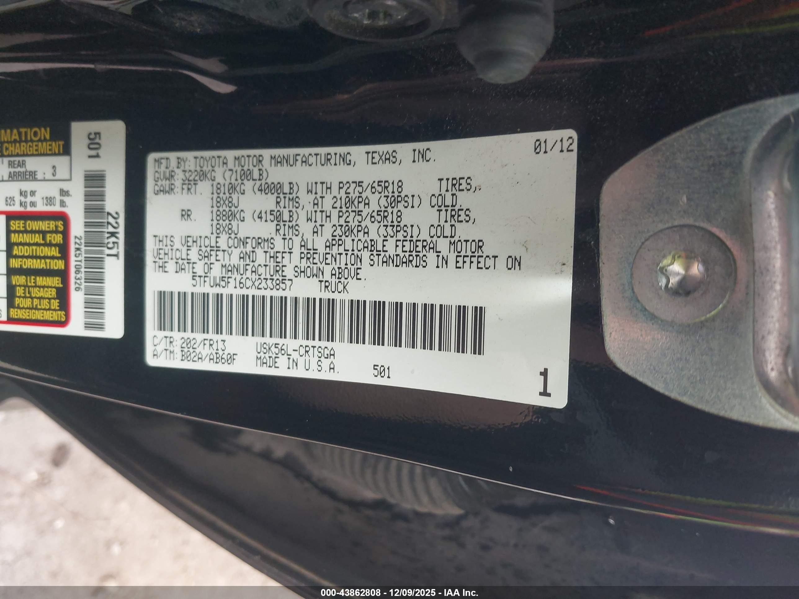 TOYOTA TUNDRA image 9