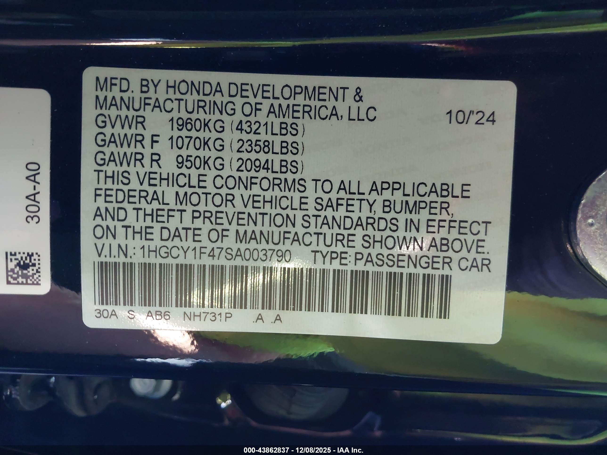 HONDA ACCORD image 9