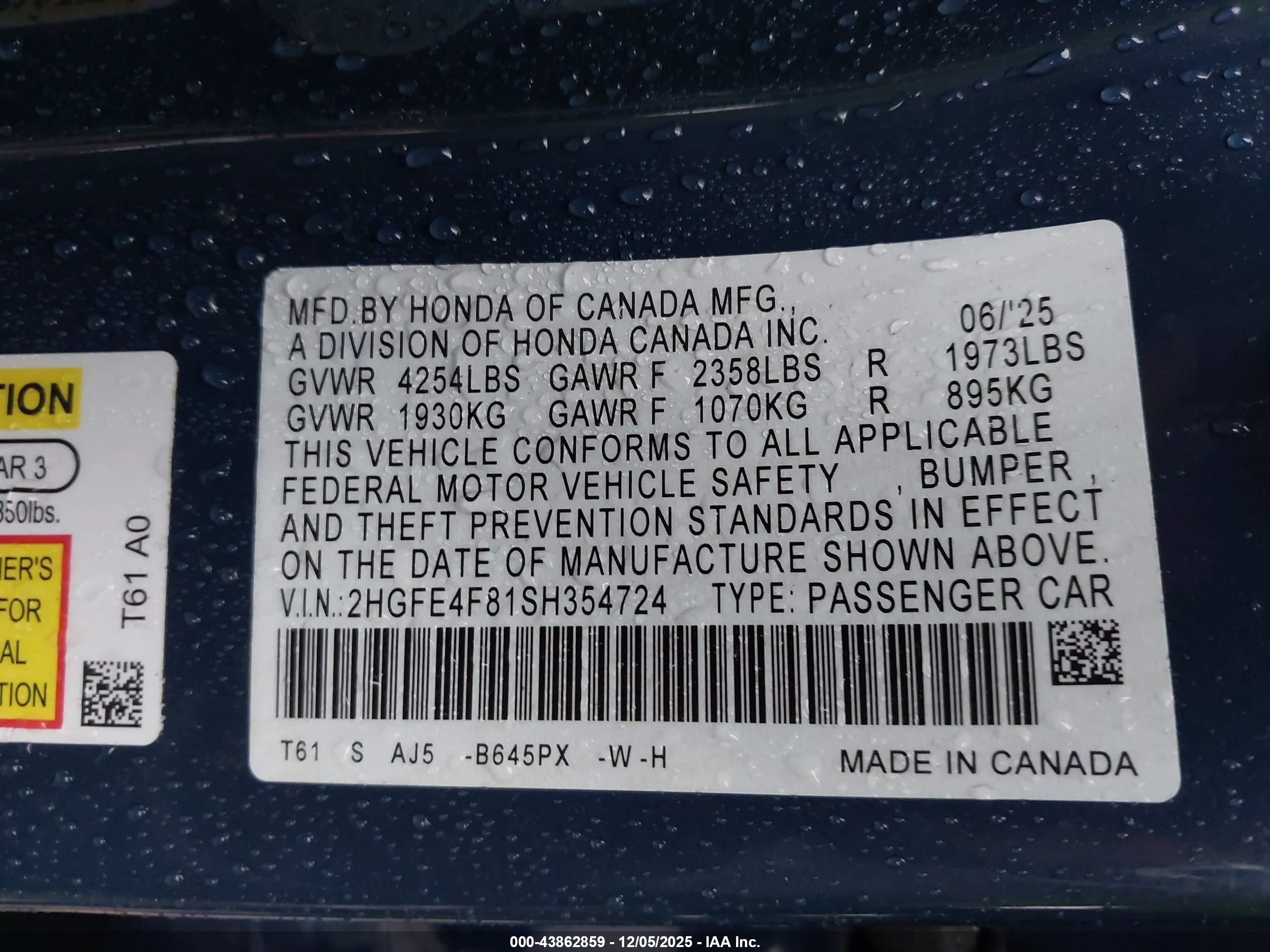 HONDA CIVIC image 9