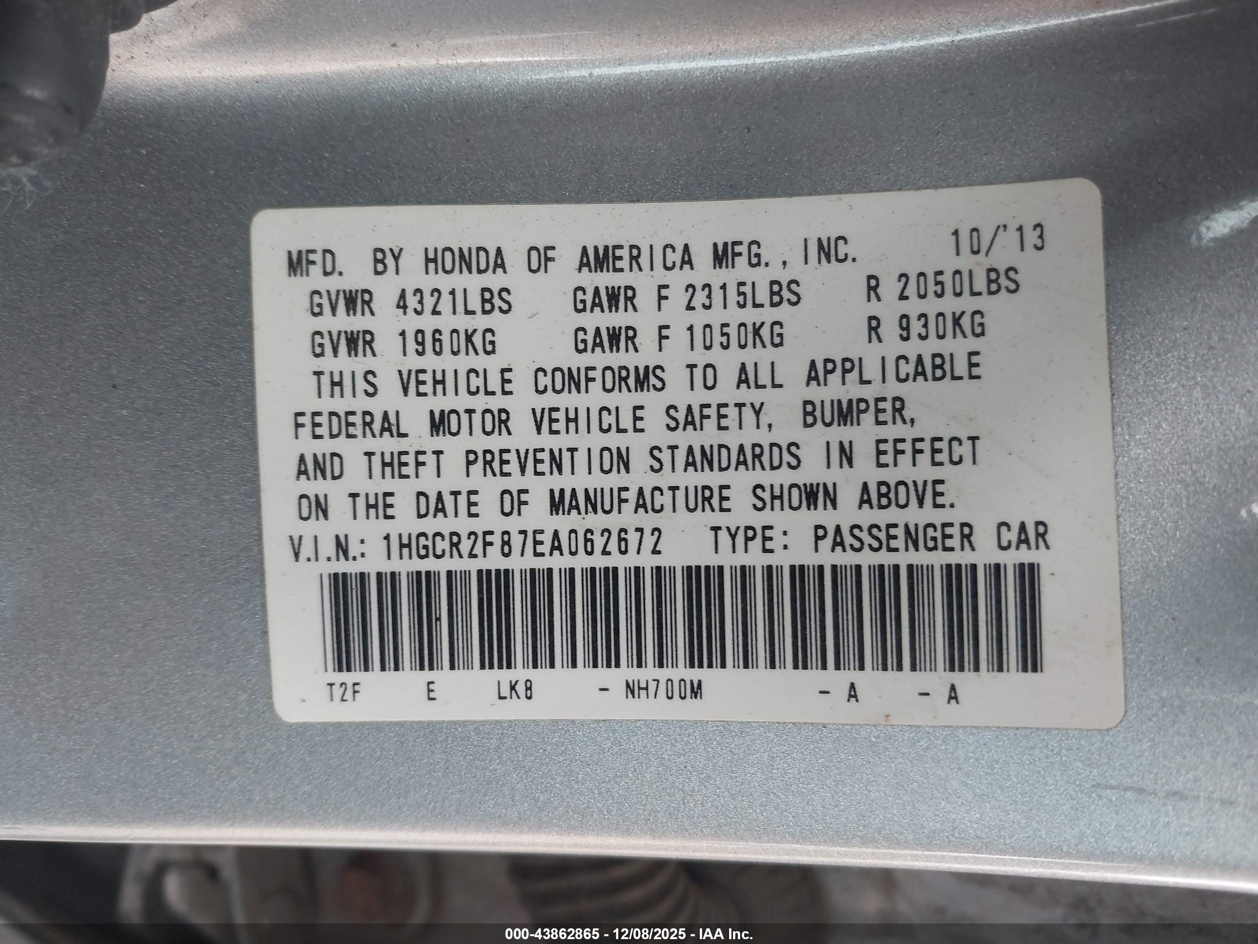 HONDA ACCORD image 9