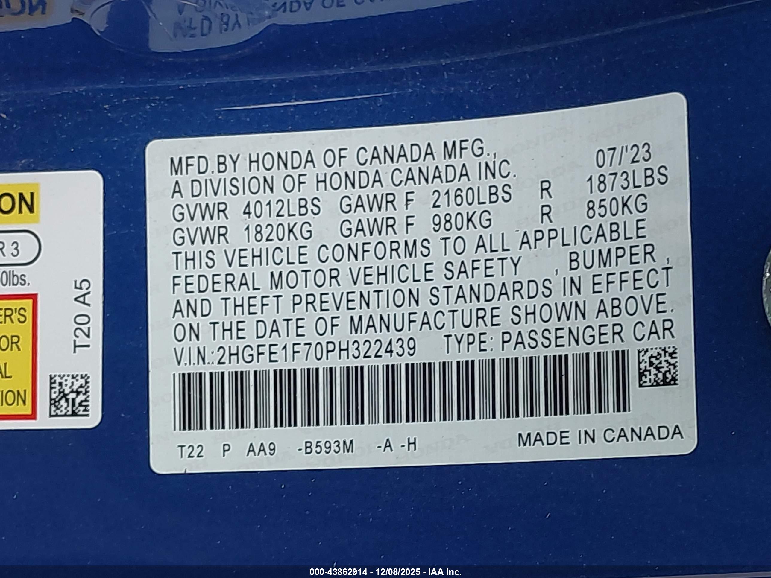 HONDA CIVIC image 9