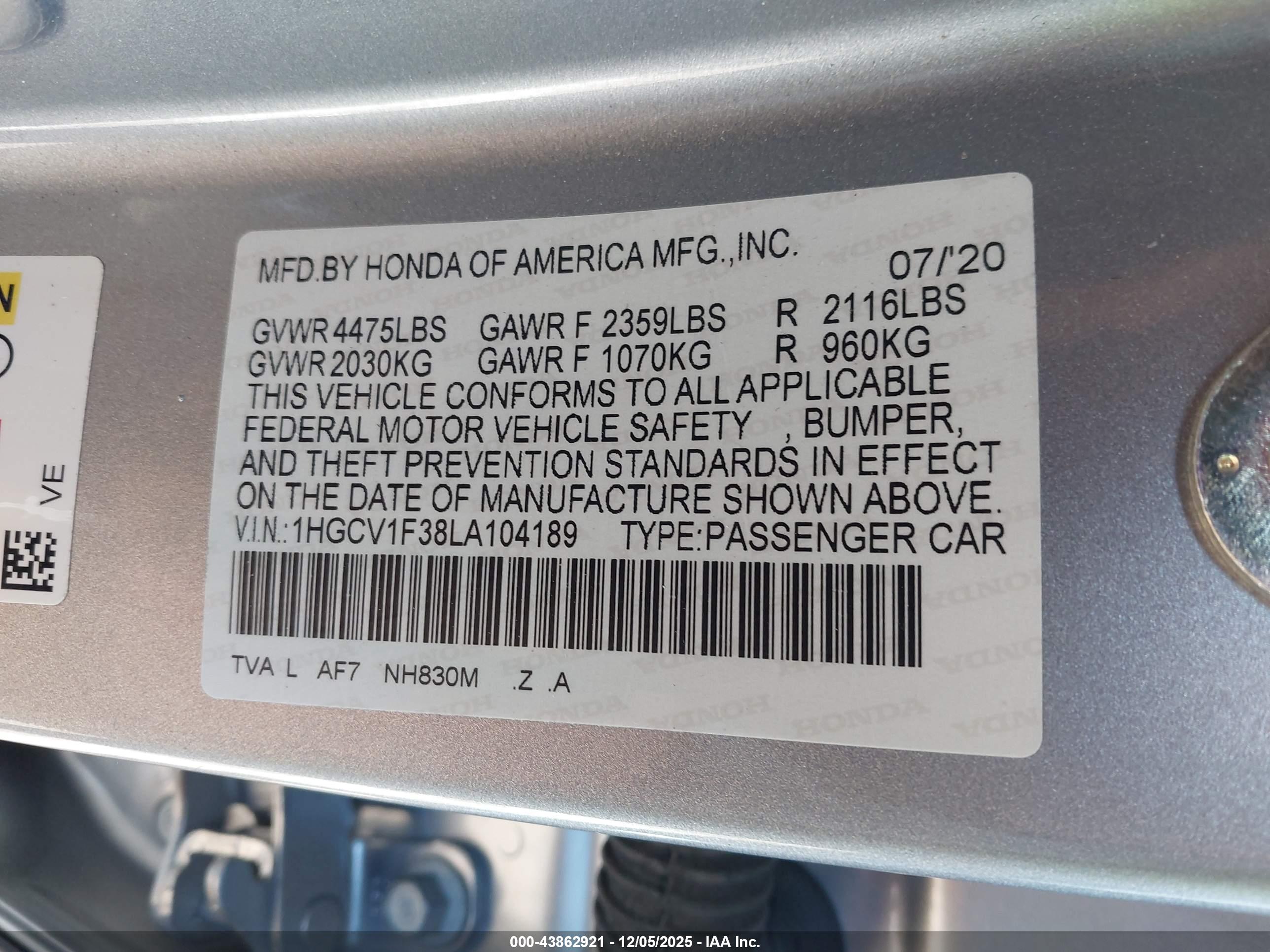 HONDA ACCORD image 9