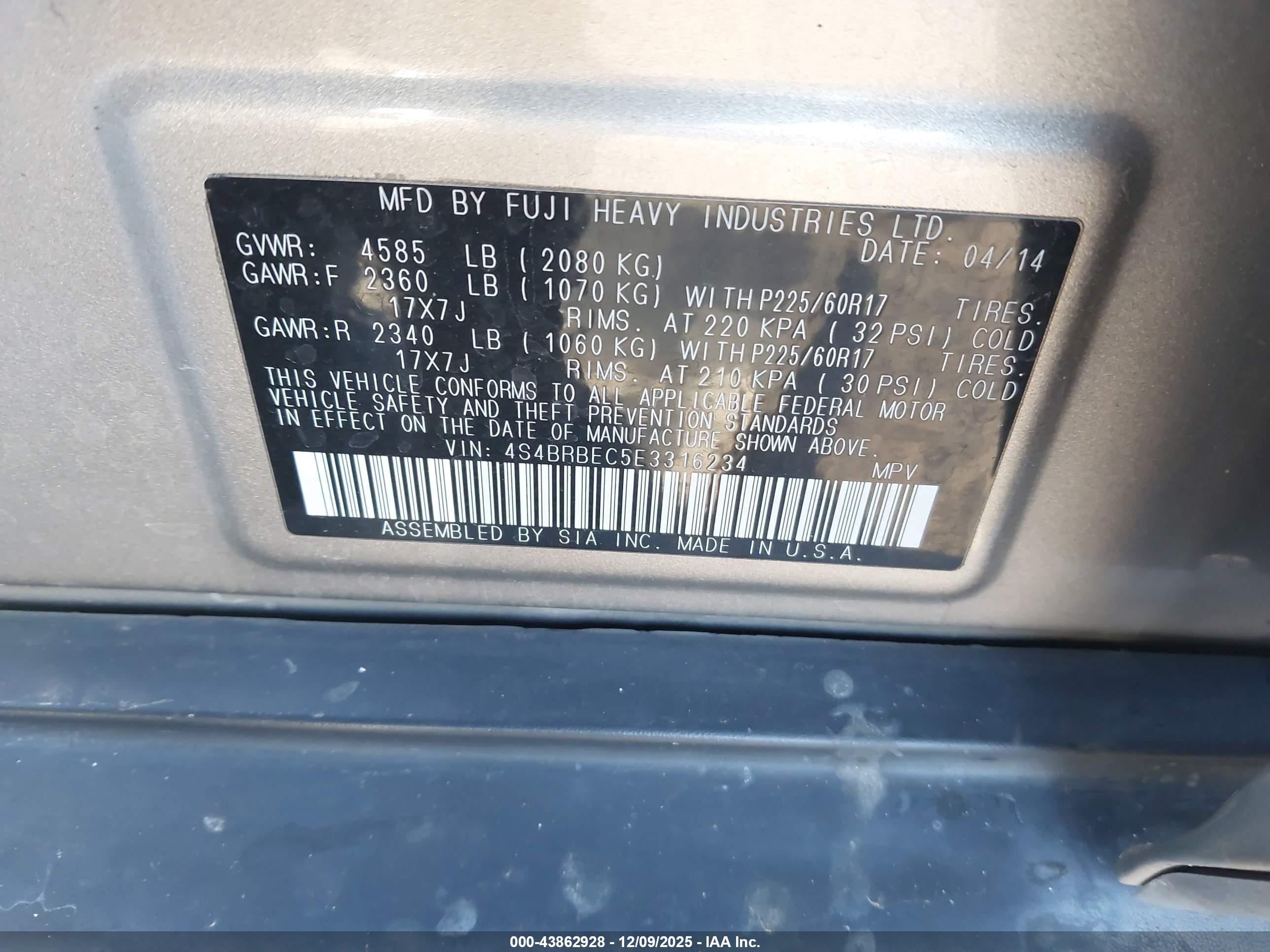 SUBARU OUTBACK image 9