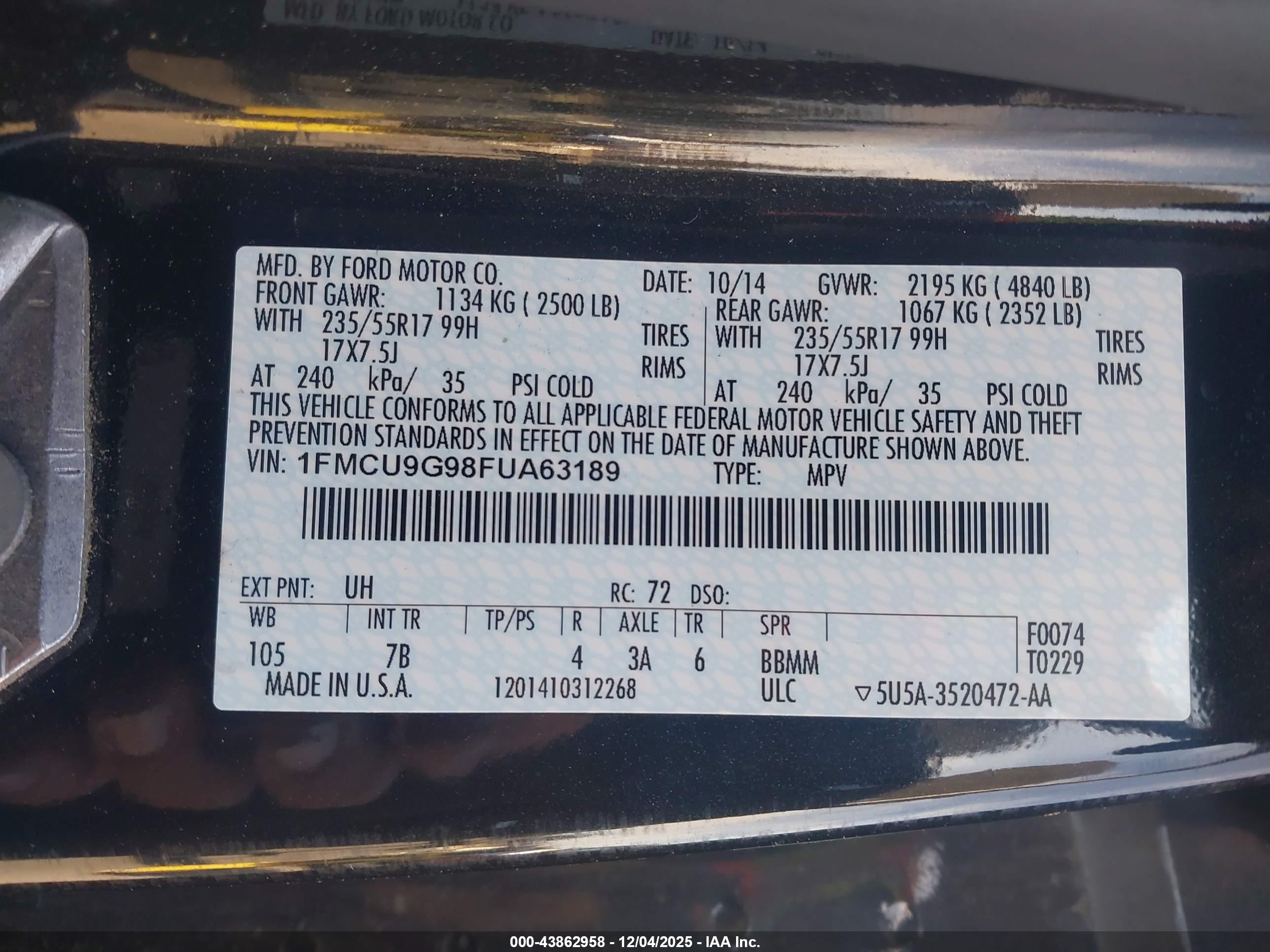 FORD ESCAPE image 9