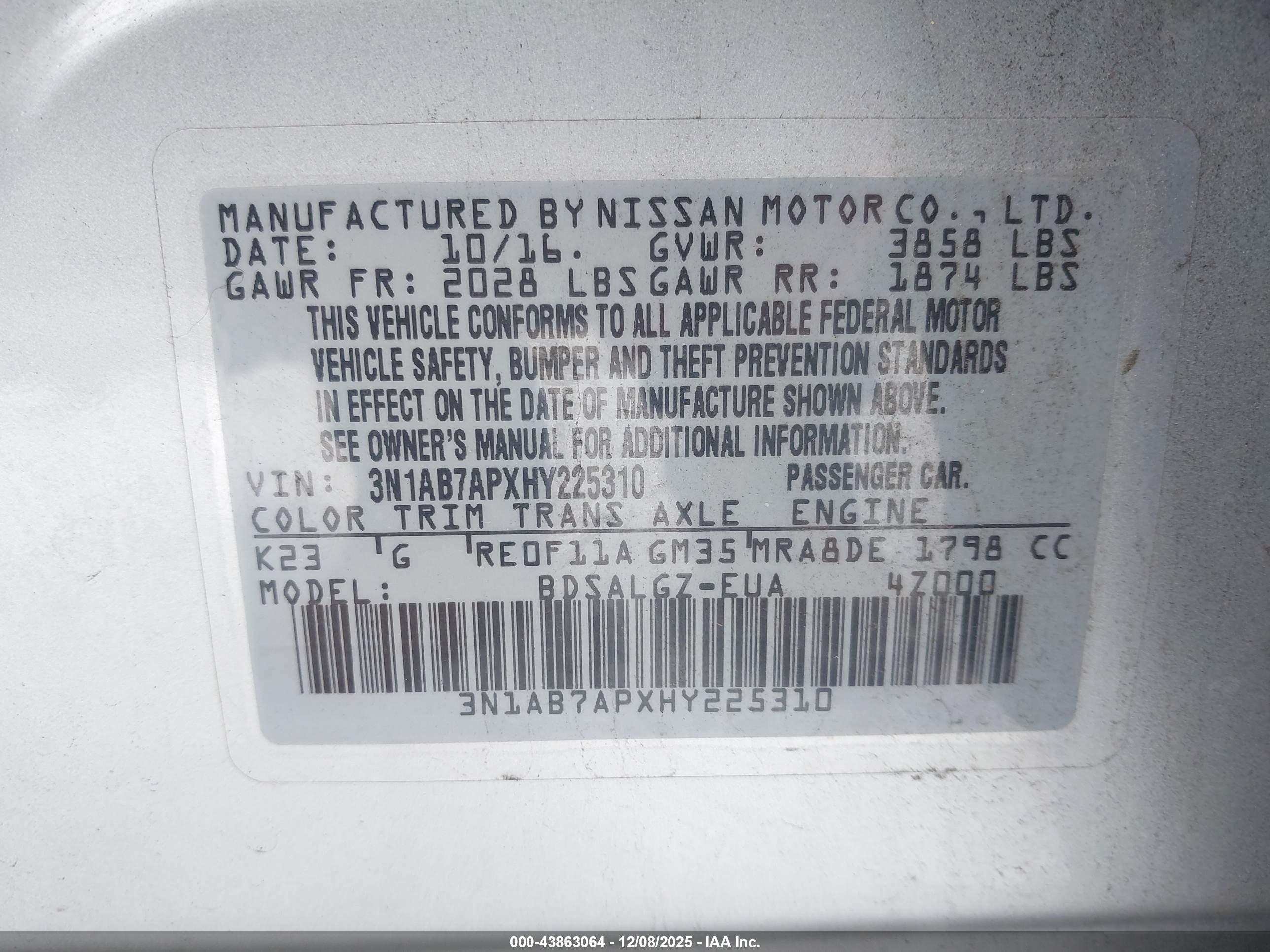 NISSAN SENTRA image 9