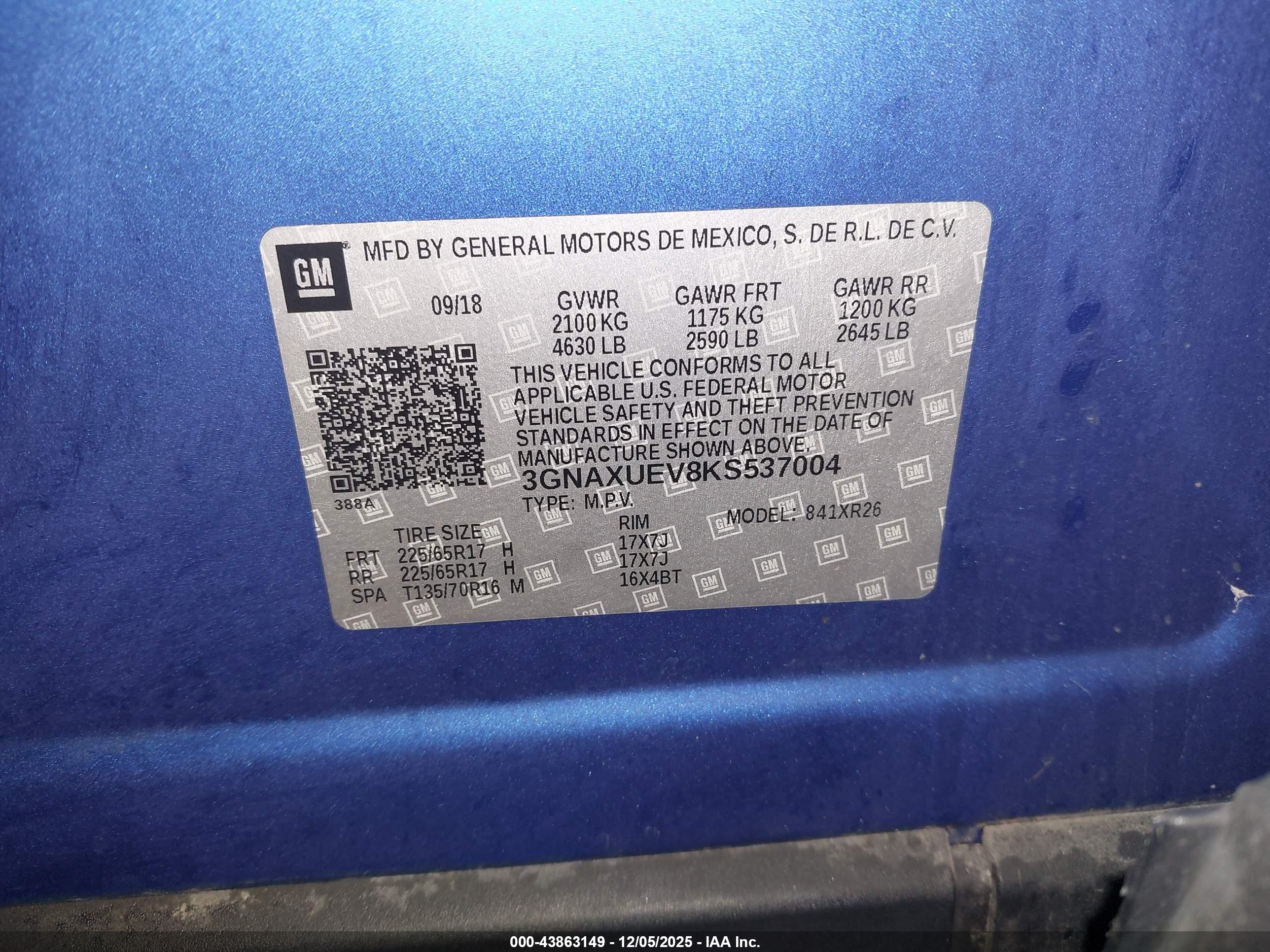 CHEVROLET EQUINOX image 9