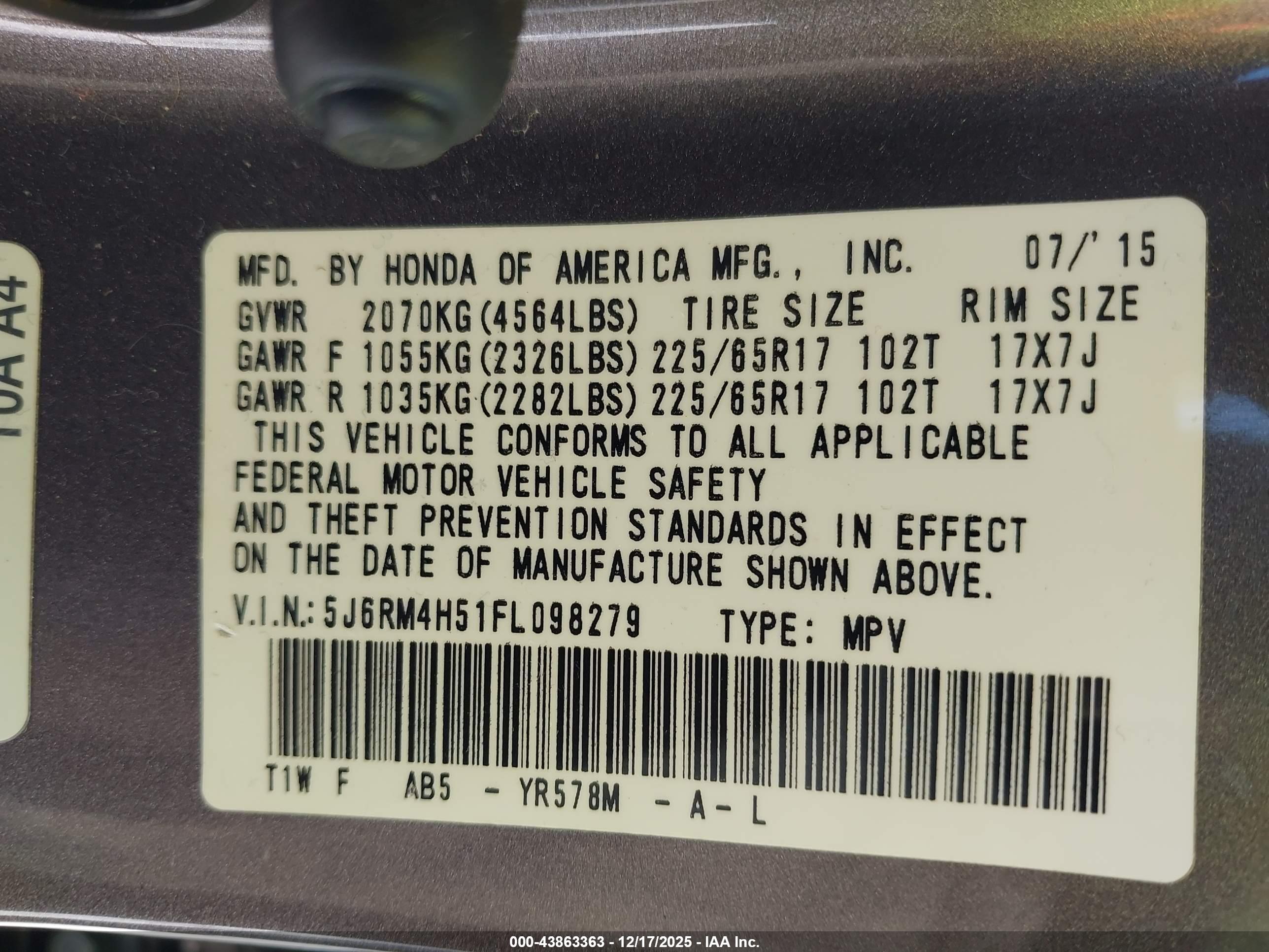 HONDA CR-V image 9