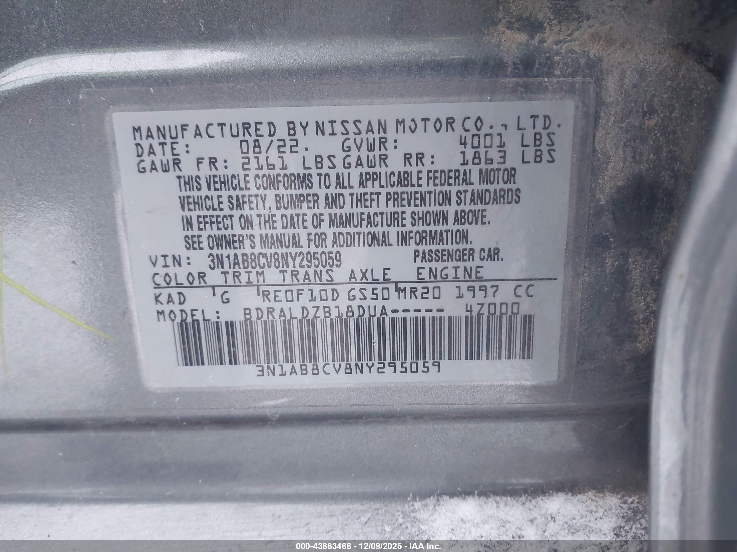 NISSAN SENTRA image 9