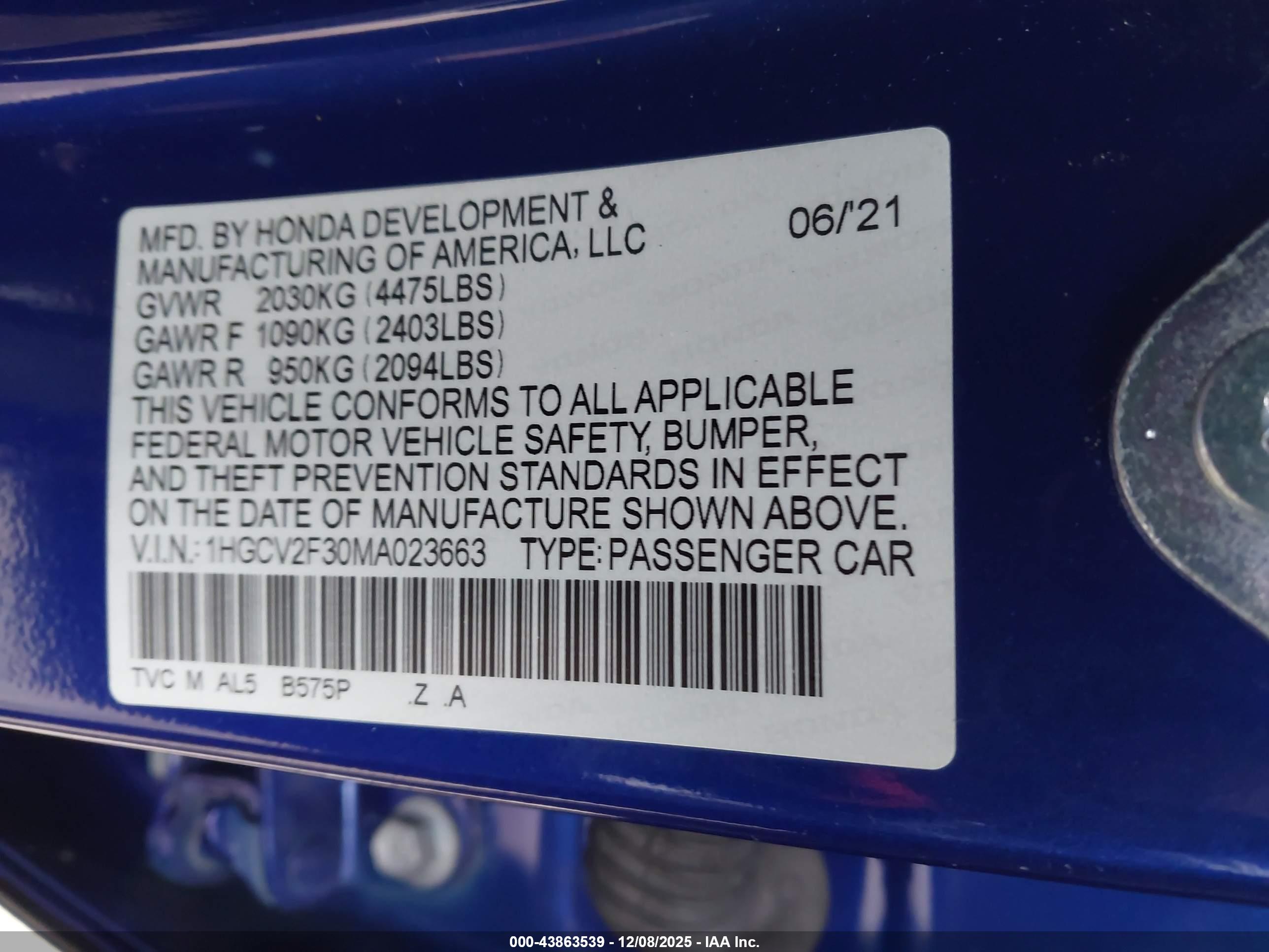HONDA ACCORD image 9