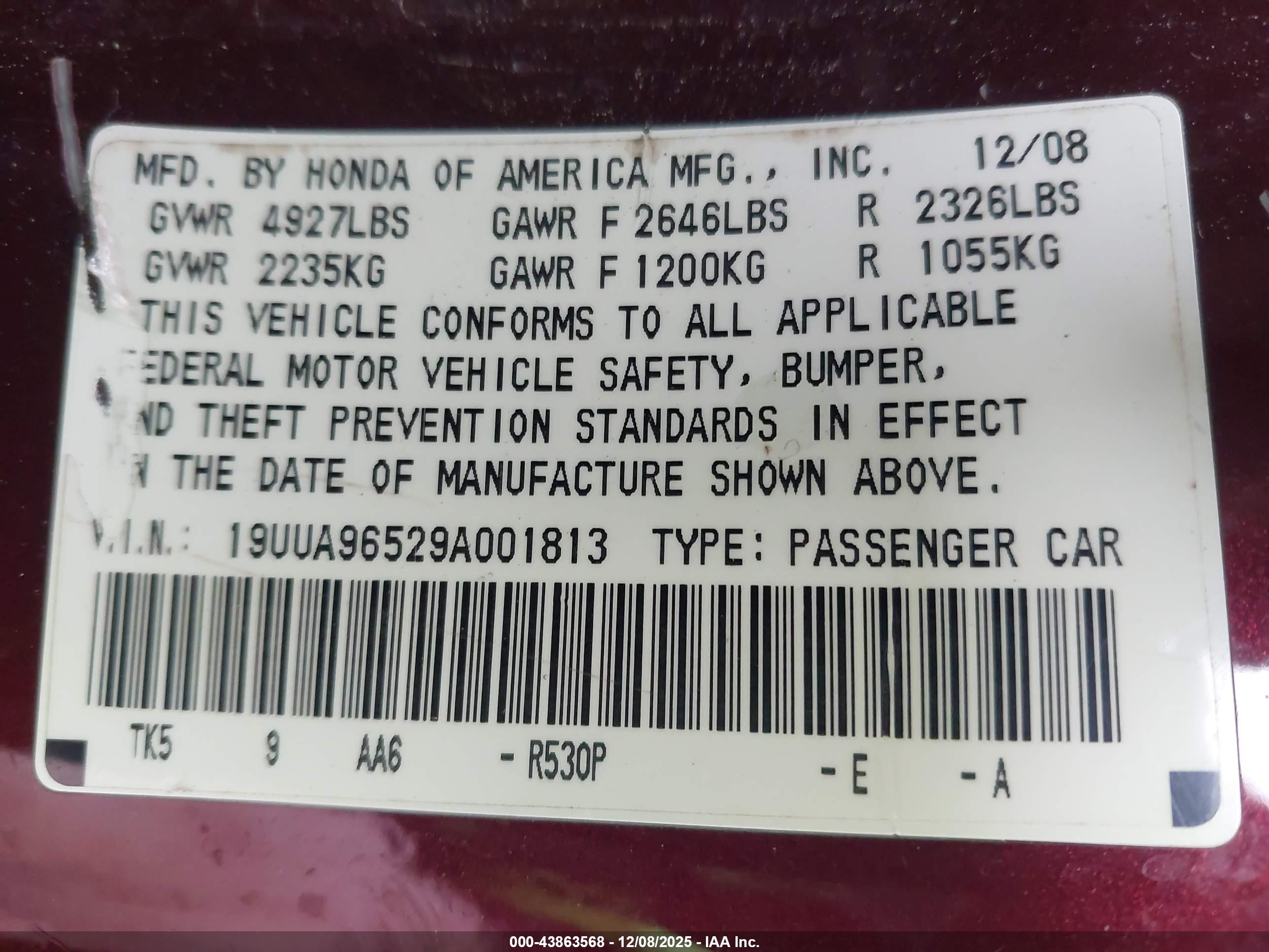 ACURA TL image 9
