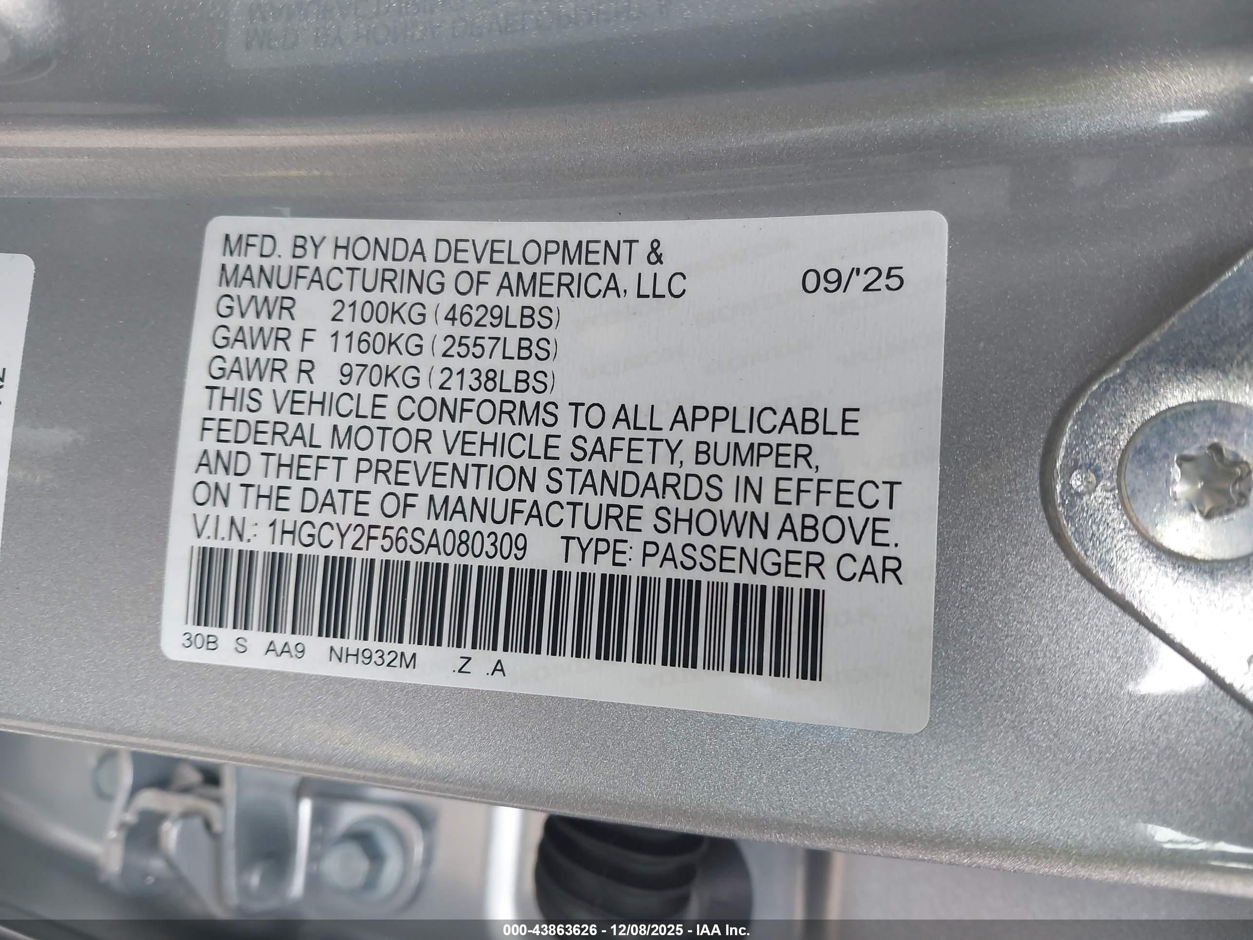 HONDA ACCORD image 9