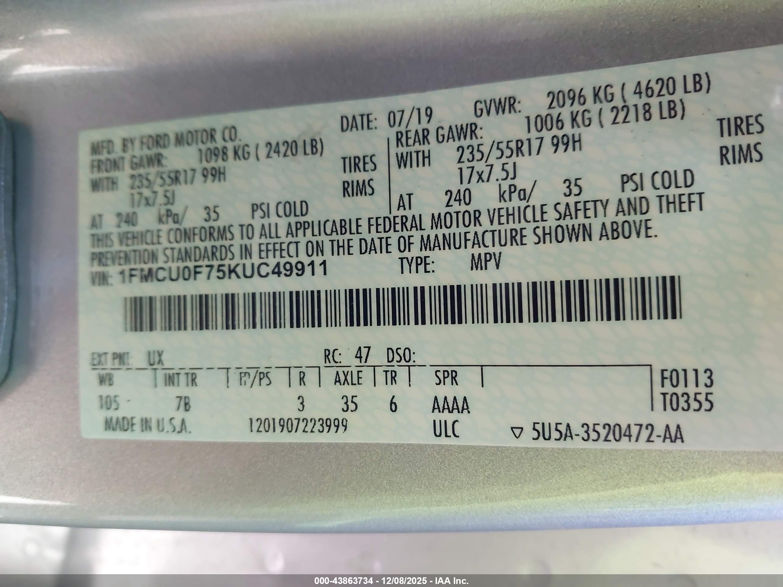 FORD ESCAPE image 9