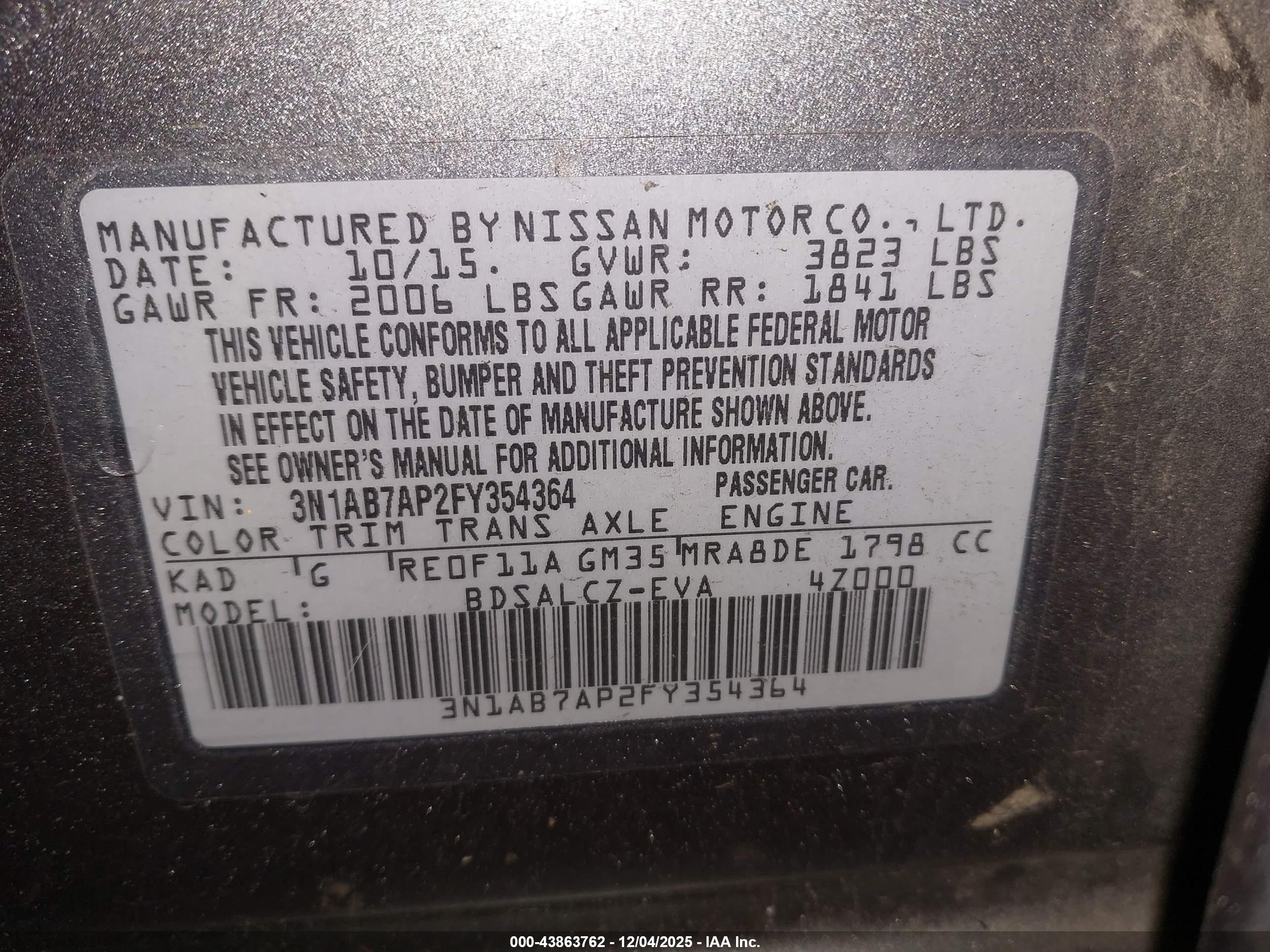 NISSAN SENTRA image 9