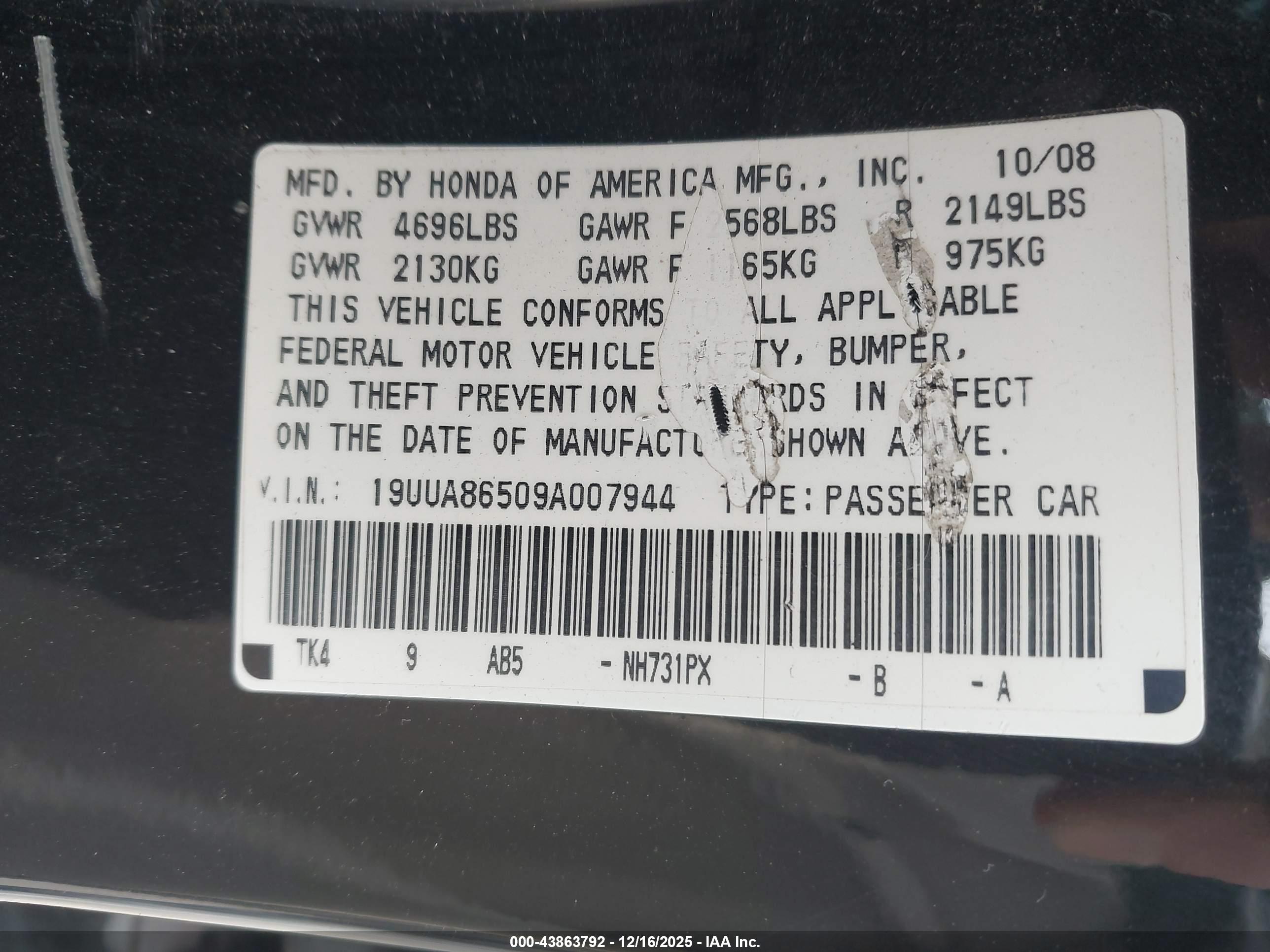 ACURA TL image 9