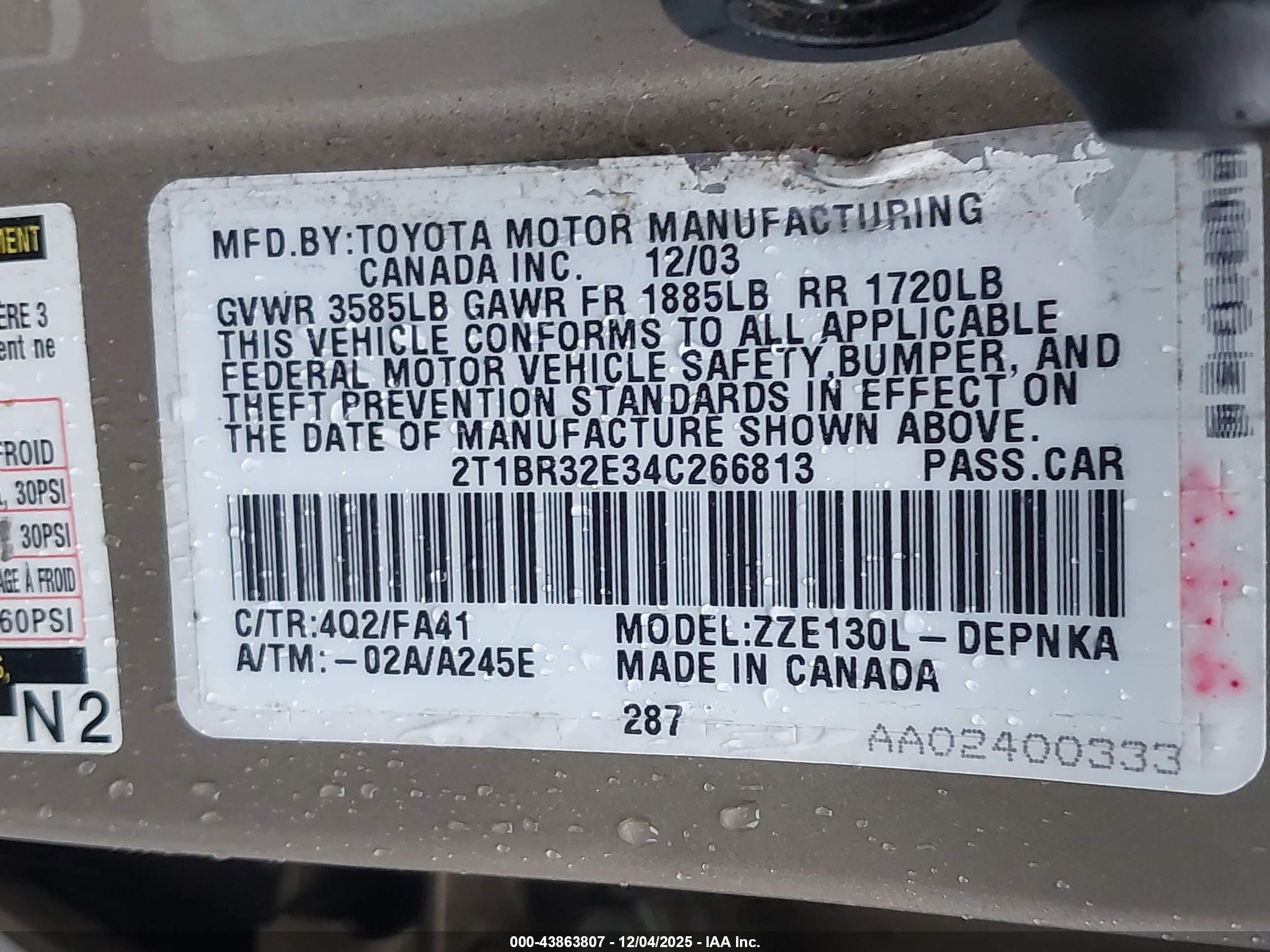 TOYOTA COROLLA image 9